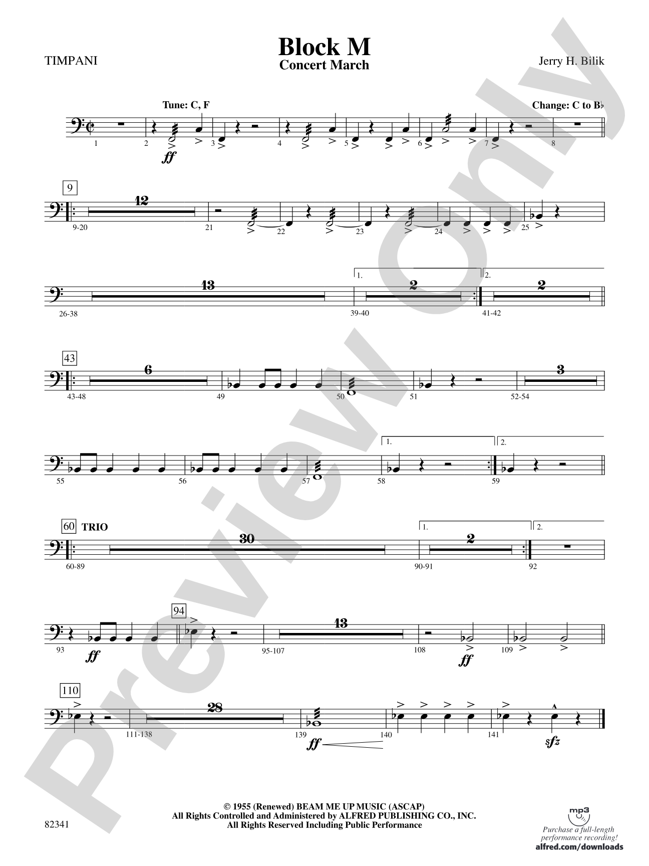 Block M: Timpani