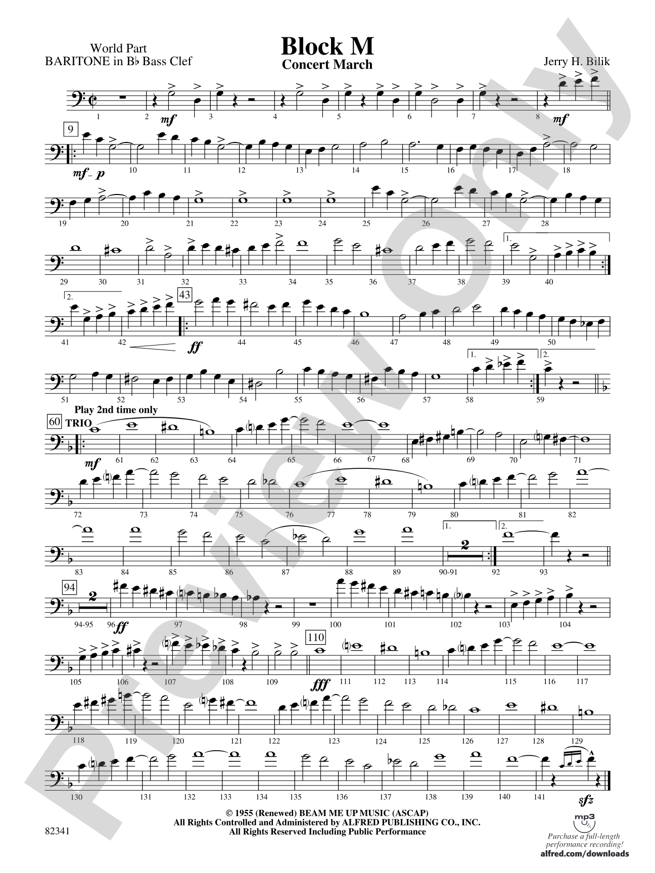 Block M: (wp) B-flat Baritone B.C.