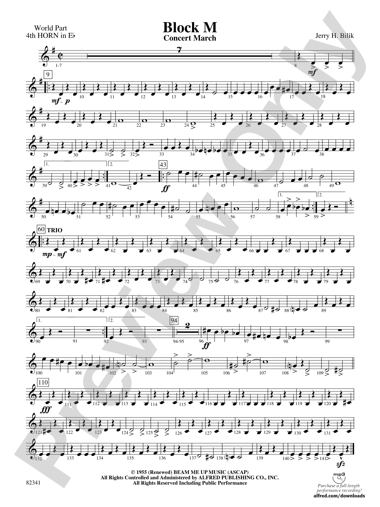 Block M: (wp) 4th Horn in E-flat