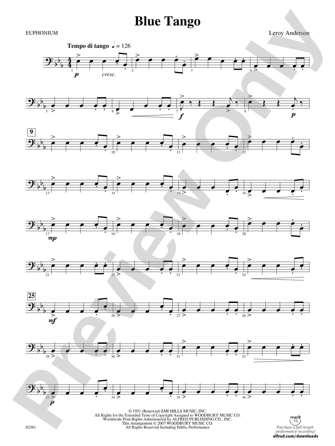 Blue Tango: Baritone B.C.