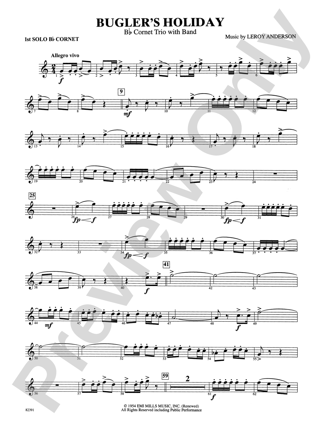Bugler's Holiday (with Cornet Trio): 1st B-flat Cornet