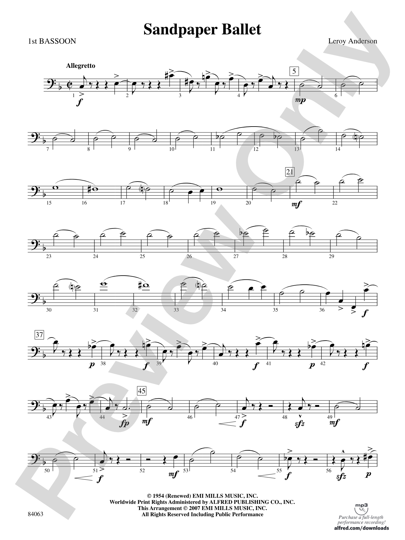 Sandpaper Ballet: Bassoon