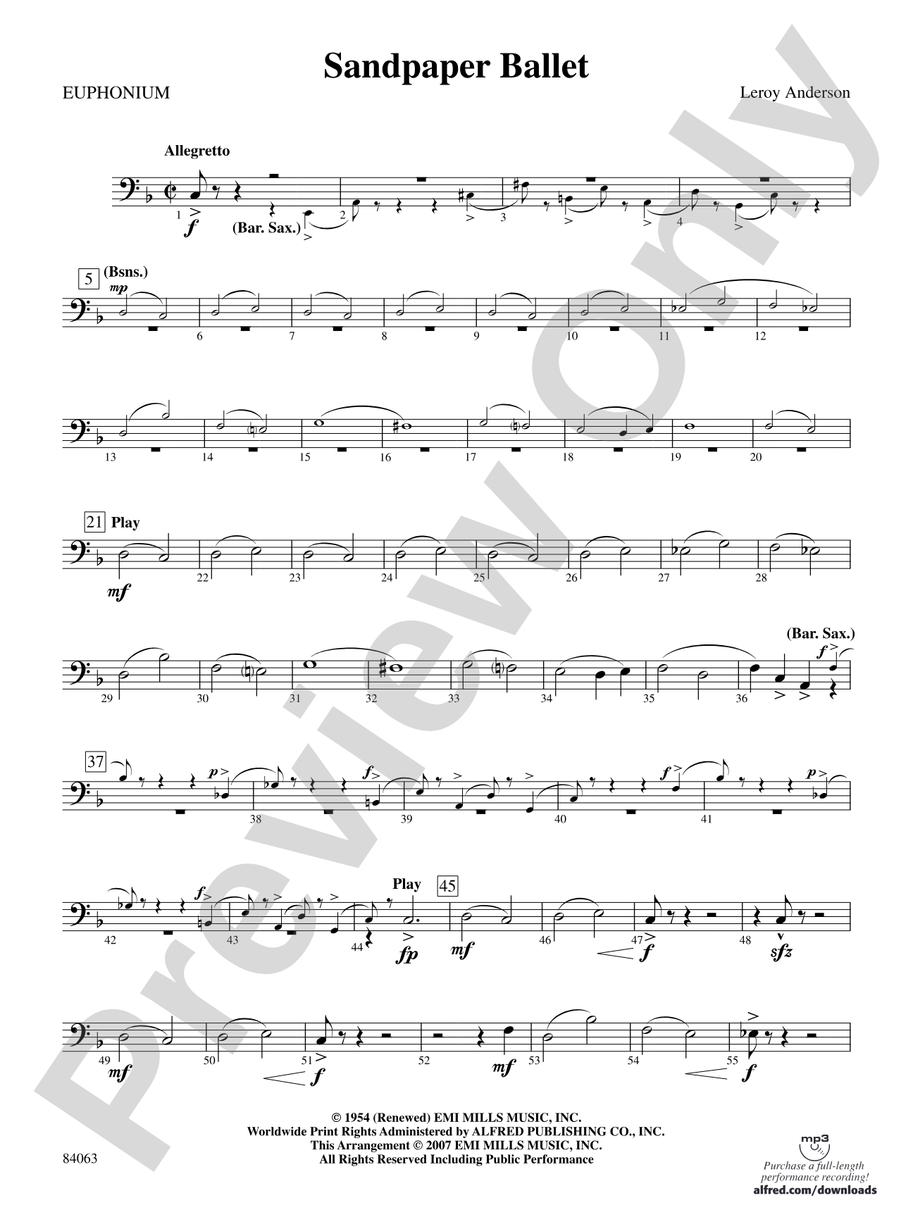 Sandpaper Ballet: Baritone B.C.