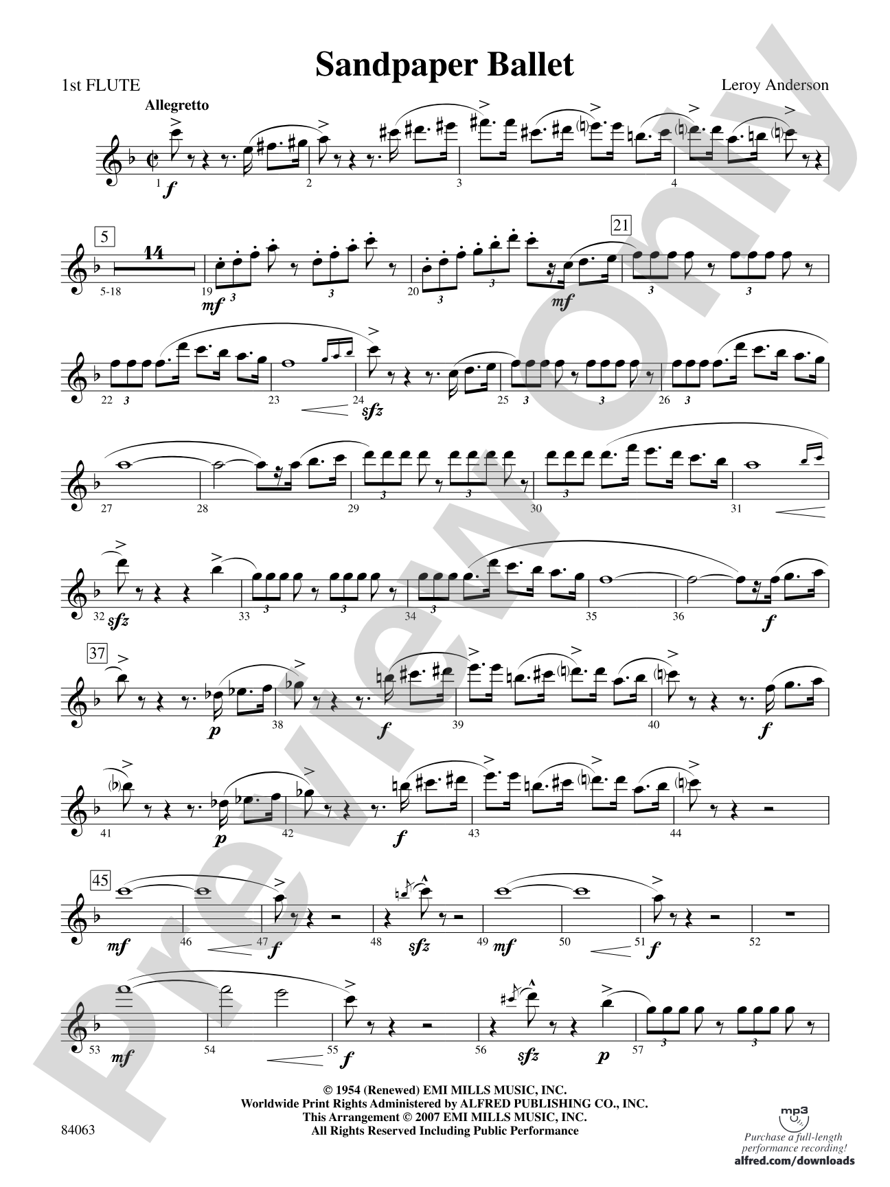 Sandpaper Ballet: Flute