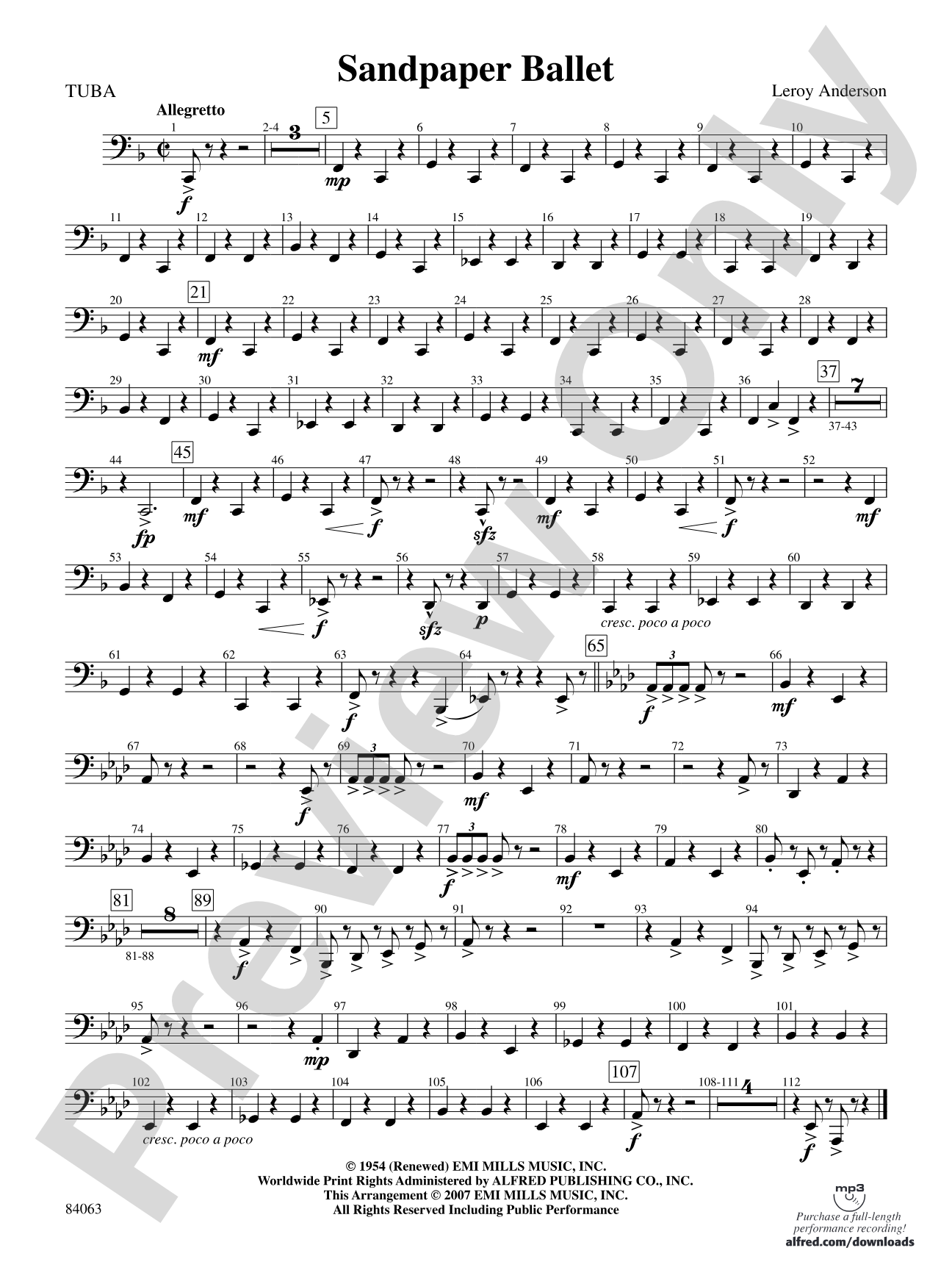 Sandpaper Ballet: Tuba