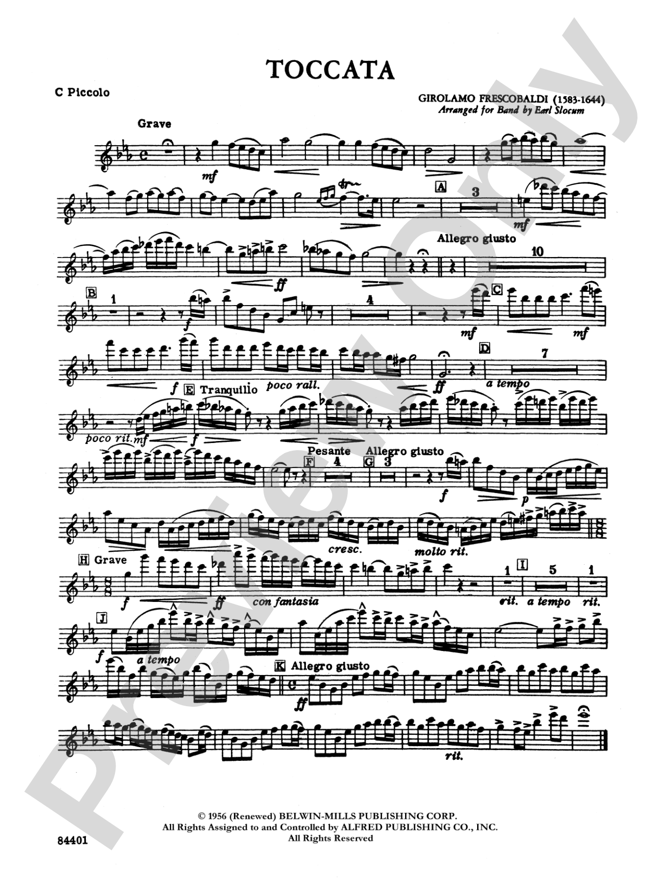 Toccata: Piccolo