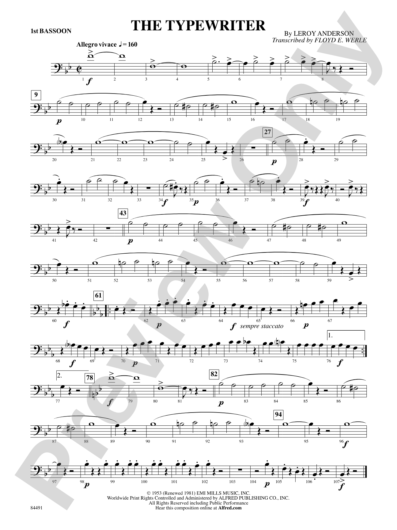 The Typewriter: Bassoon