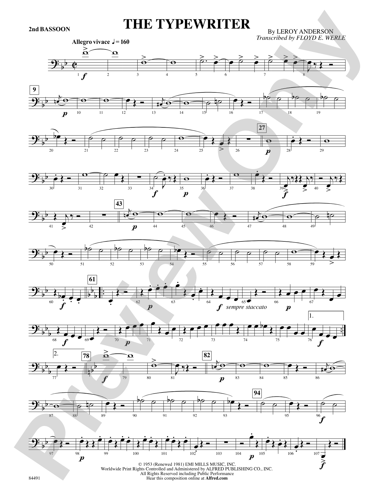 The Typewriter: 2nd Bassoon