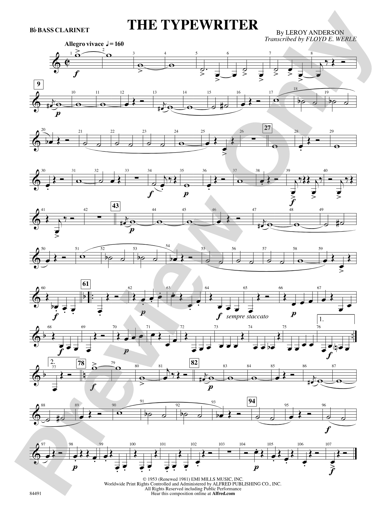 The Typewriter: B-flat Bass Clarinet