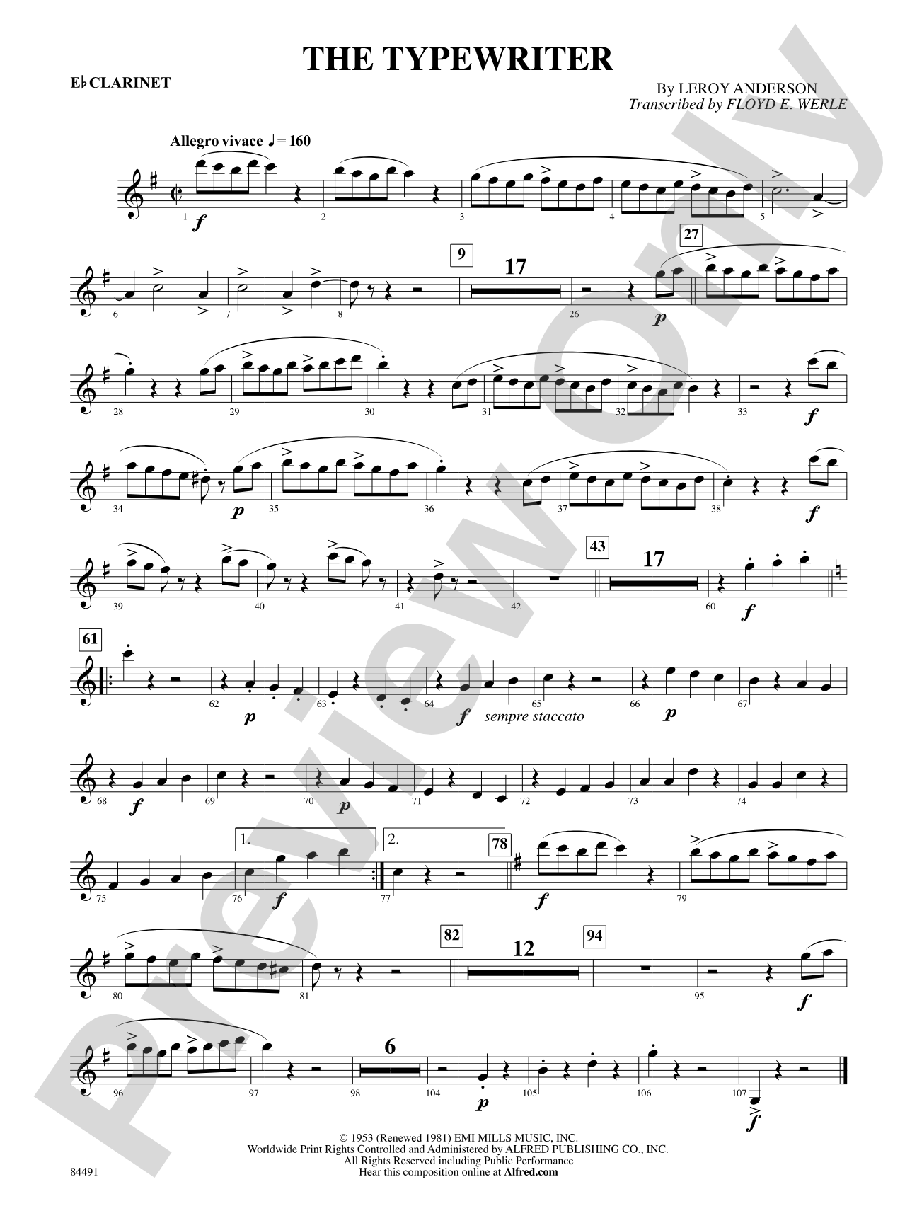 The Typewriter: E-flat Soprano Clarinet
