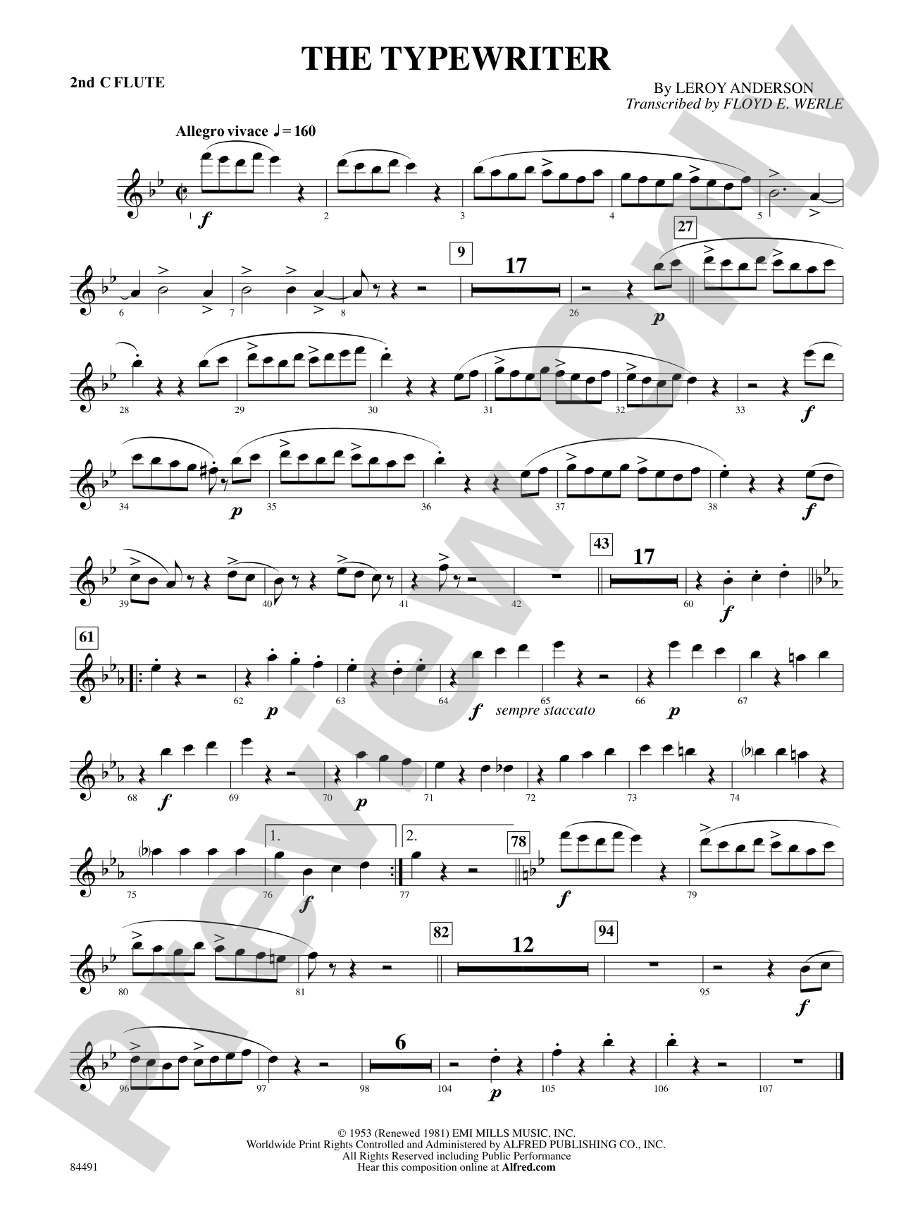 The Typewriter: 2nd Flute