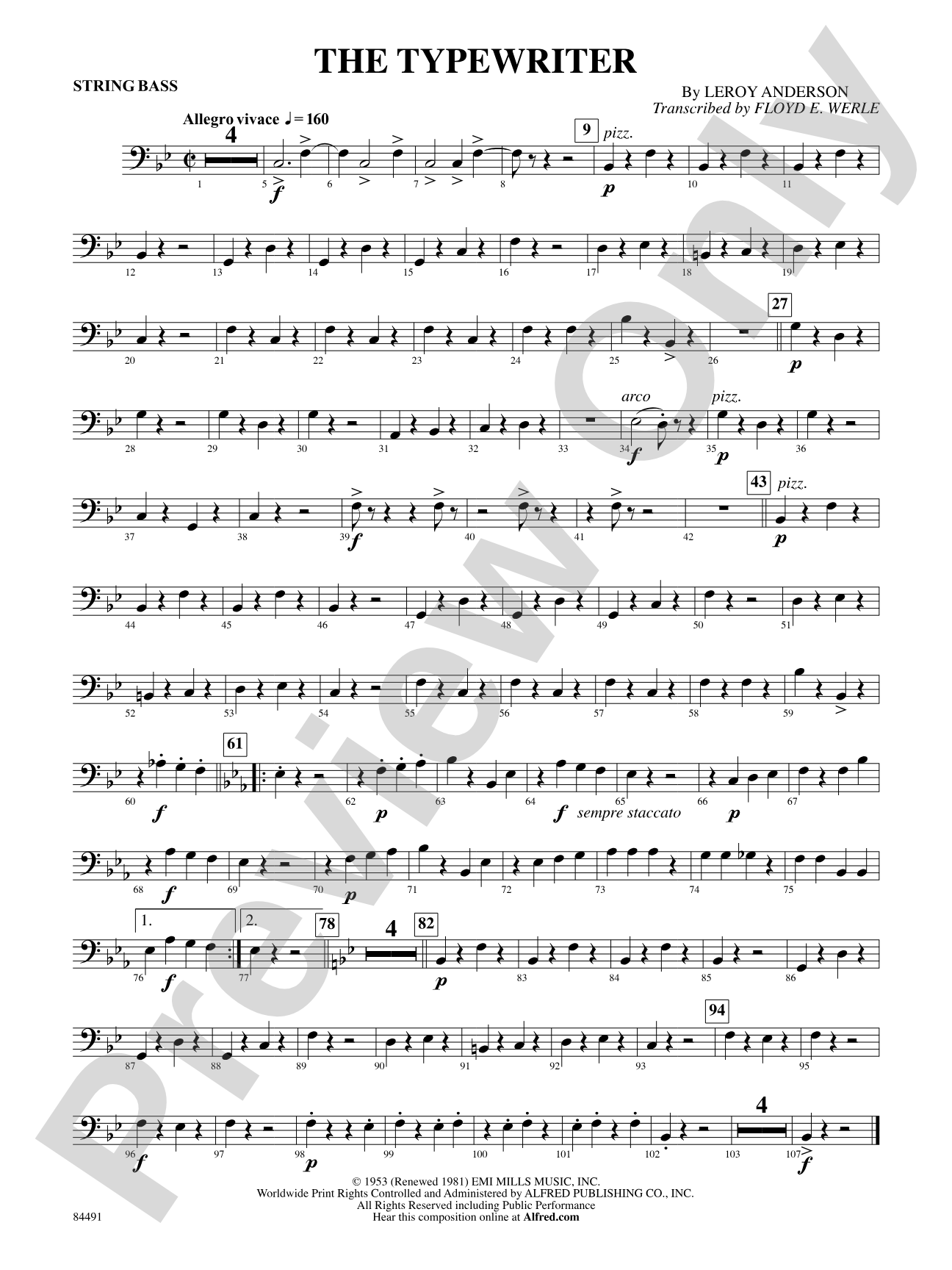 The Typewriter: String Bass