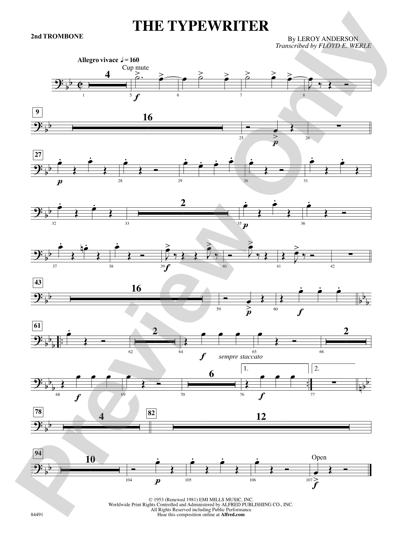 The Typewriter: 2nd Trombone