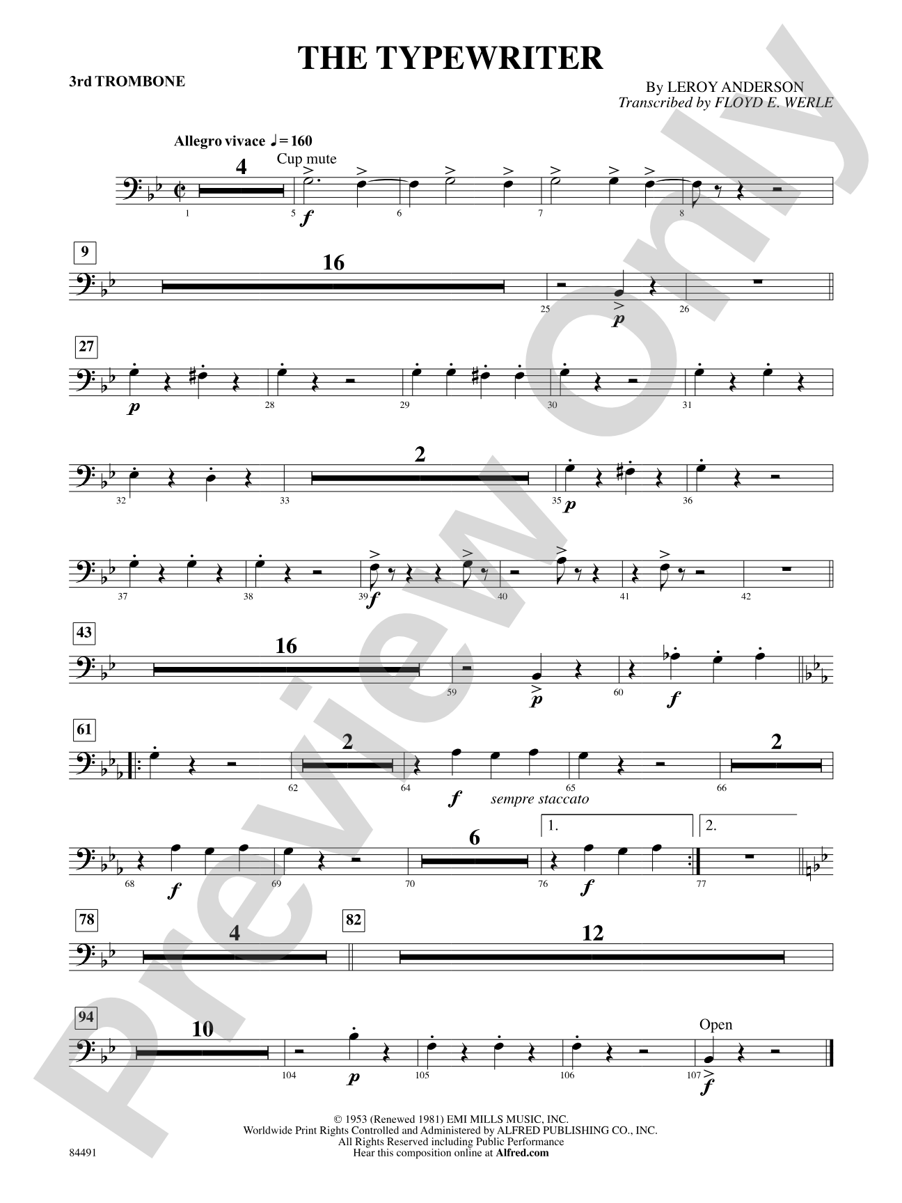 The Typewriter: 3rd Trombone
