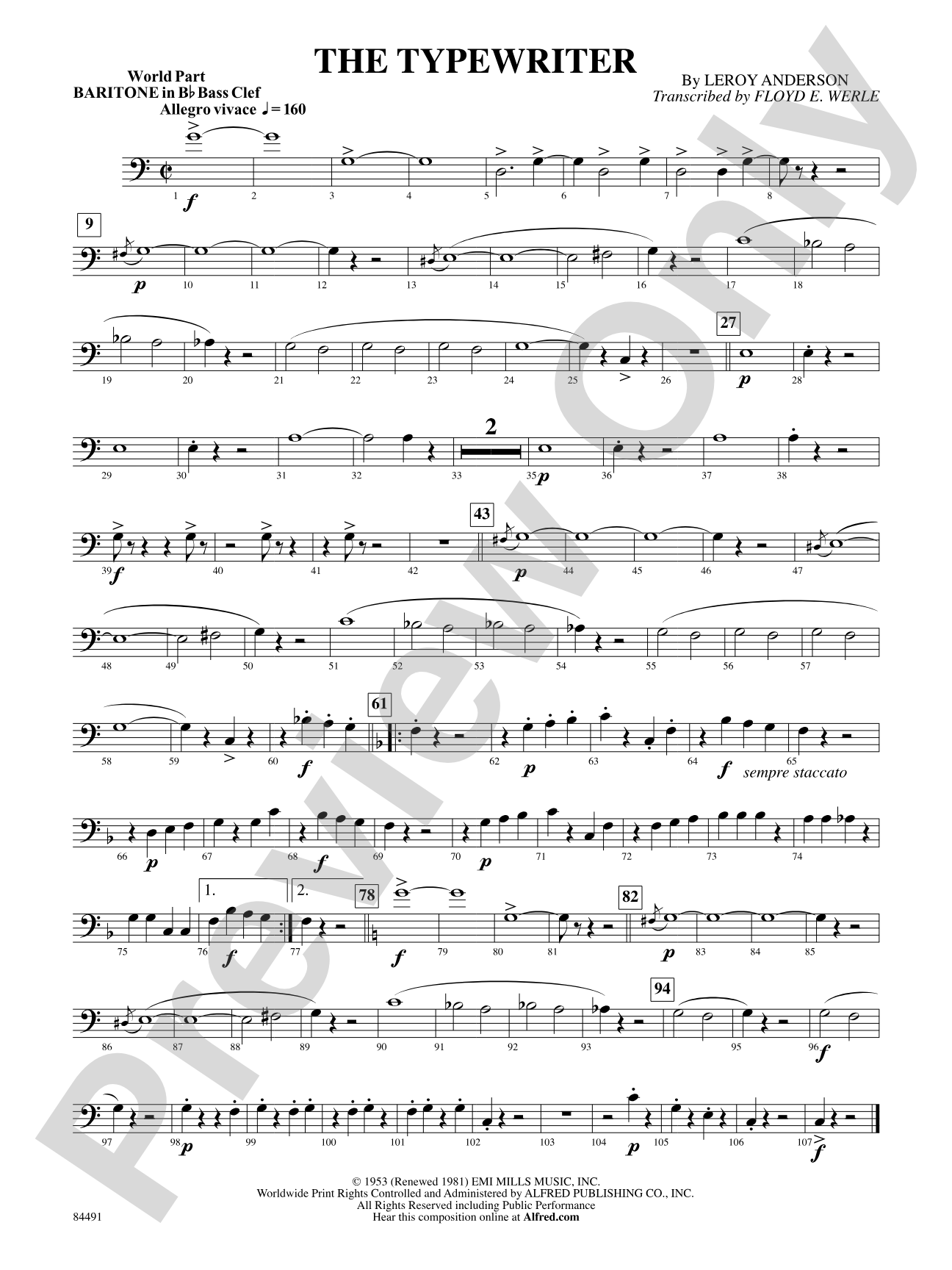 The Typewriter: (wp) B-flat Baritone B.C.