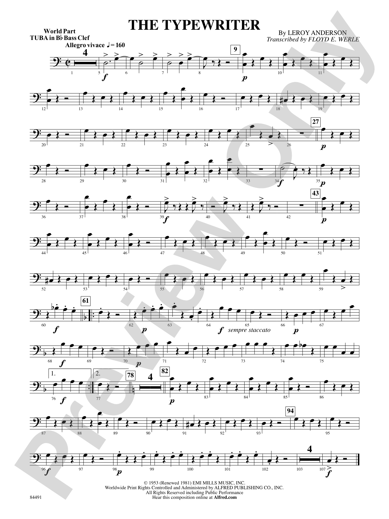 The Typewriter: (wp) B-flat Tuba B.C.