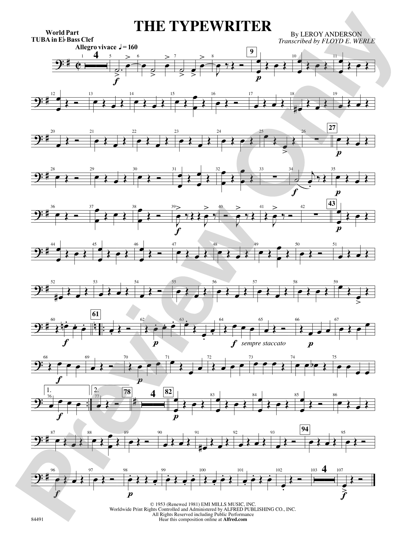 The Typewriter: (wp) E-flat Tuba B.C.