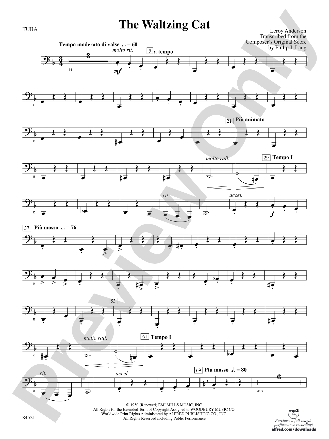 The Waltzing Cat: Tuba