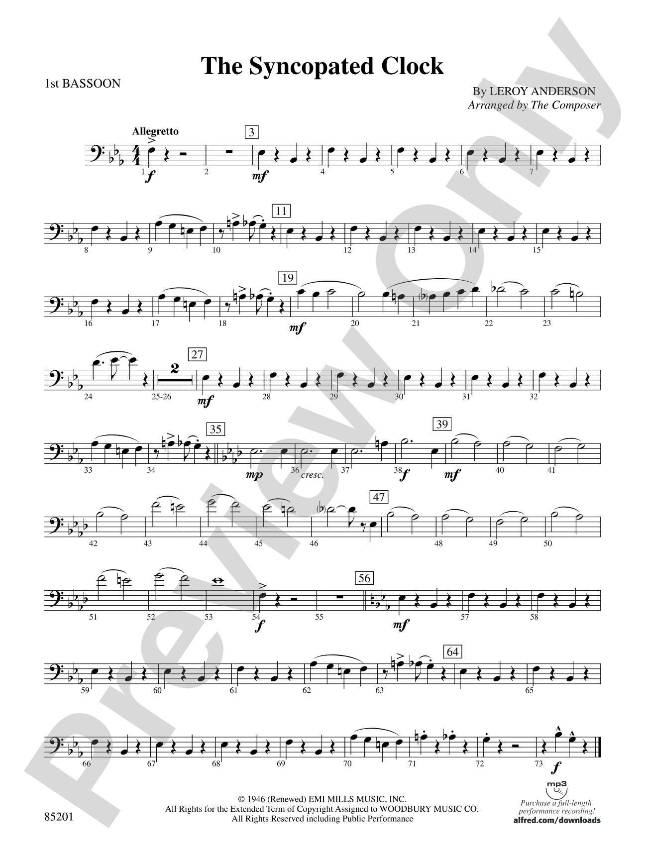 The Syncopated Clock: Bassoon