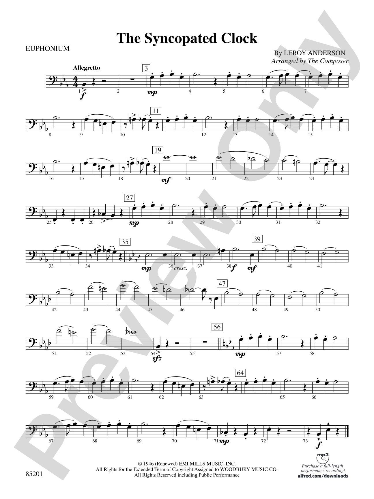 The Syncopated Clock: Baritone B.C.