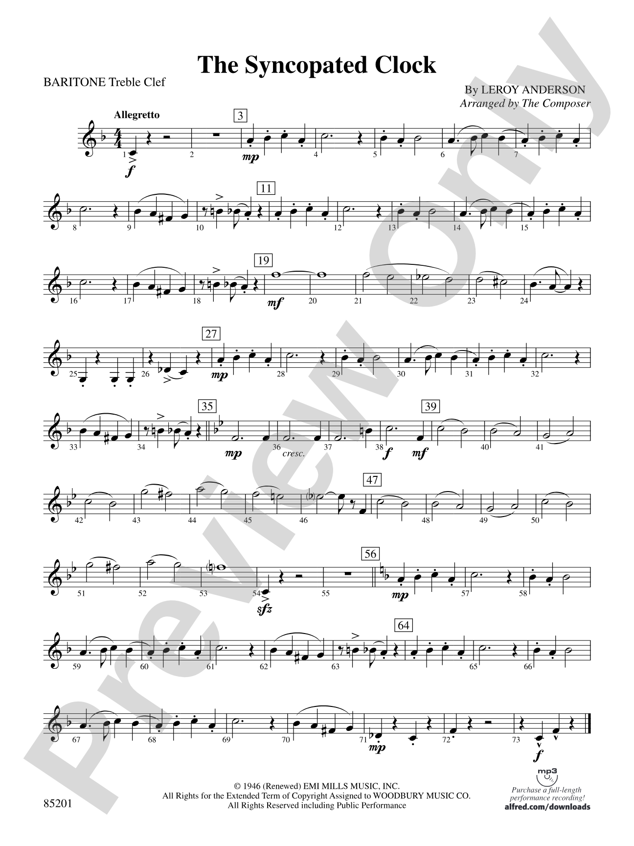 The Syncopated Clock: Baritone T.C.