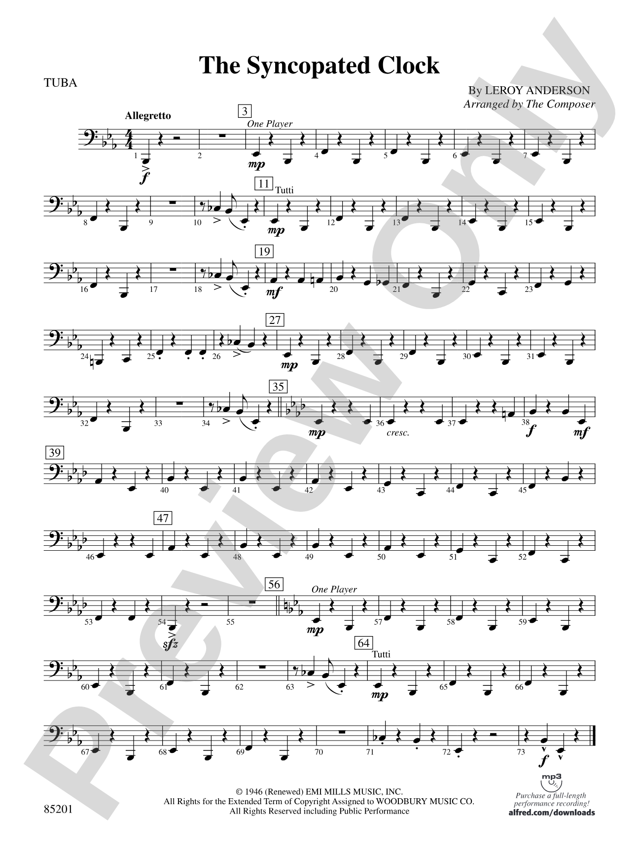 The Syncopated Clock: Tuba