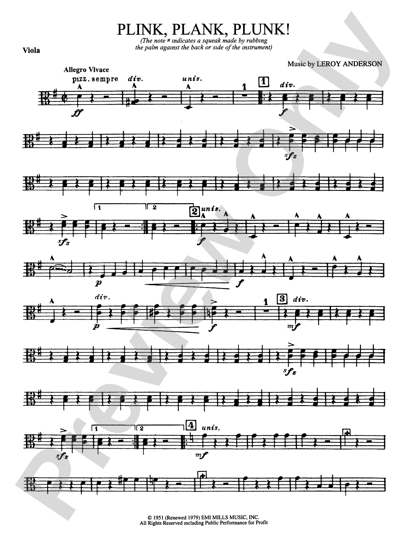 Plink, Plank, Plunk!: Viola