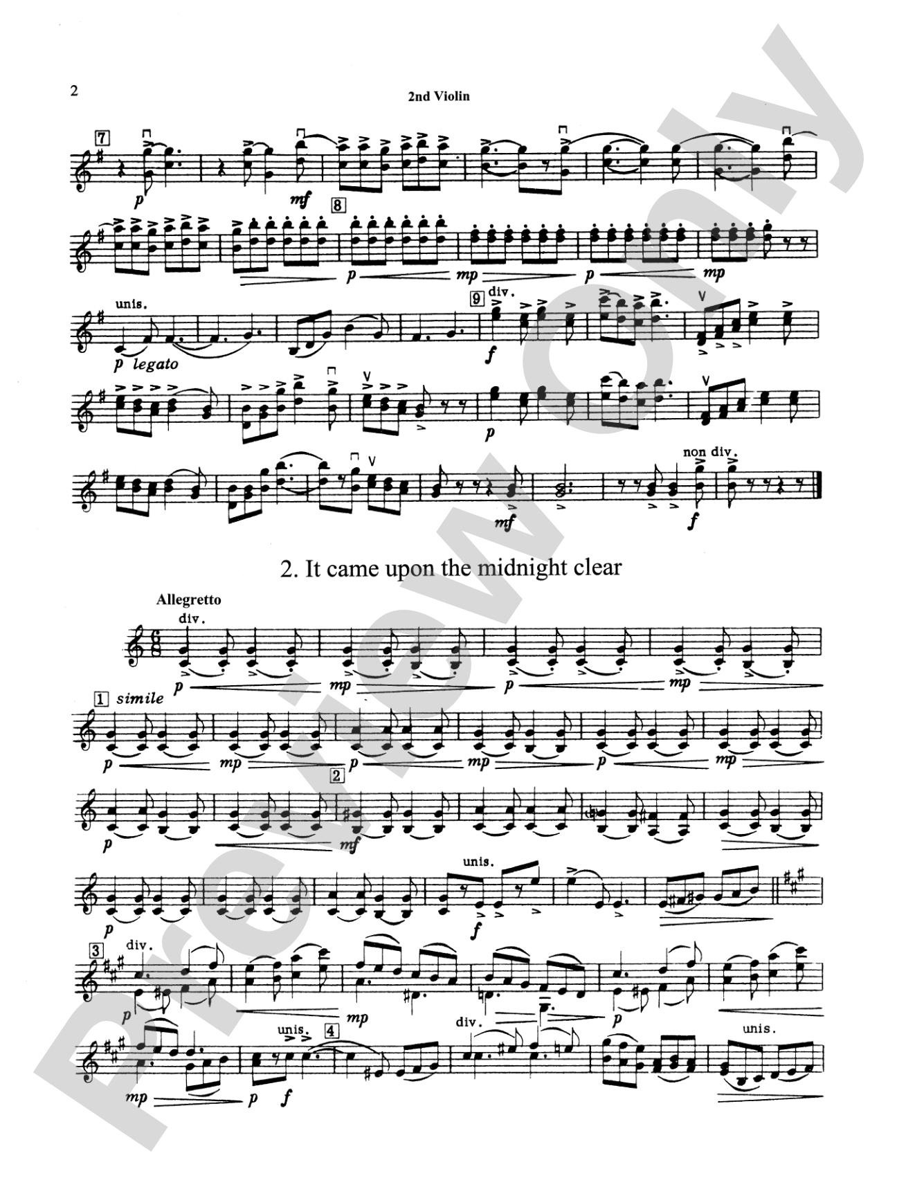 Suite of Carols: 2nd Violin