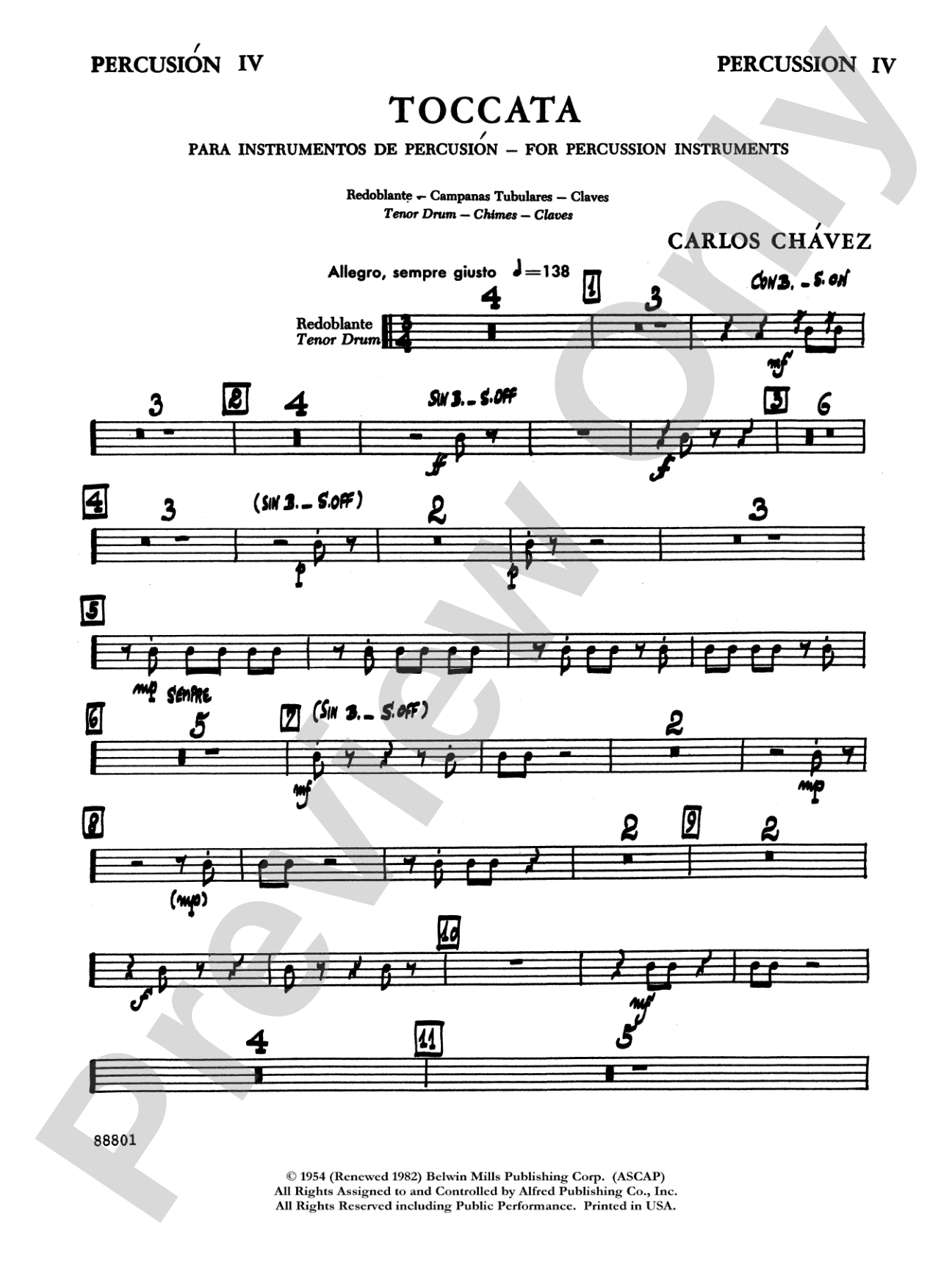 Toccata: 4th Percussion