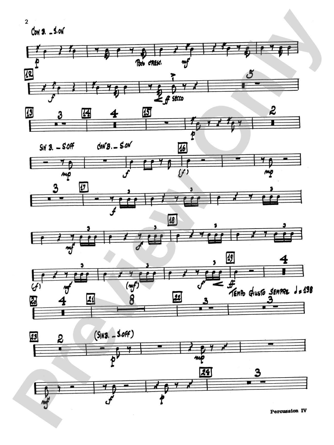 Toccata: 4th Percussion