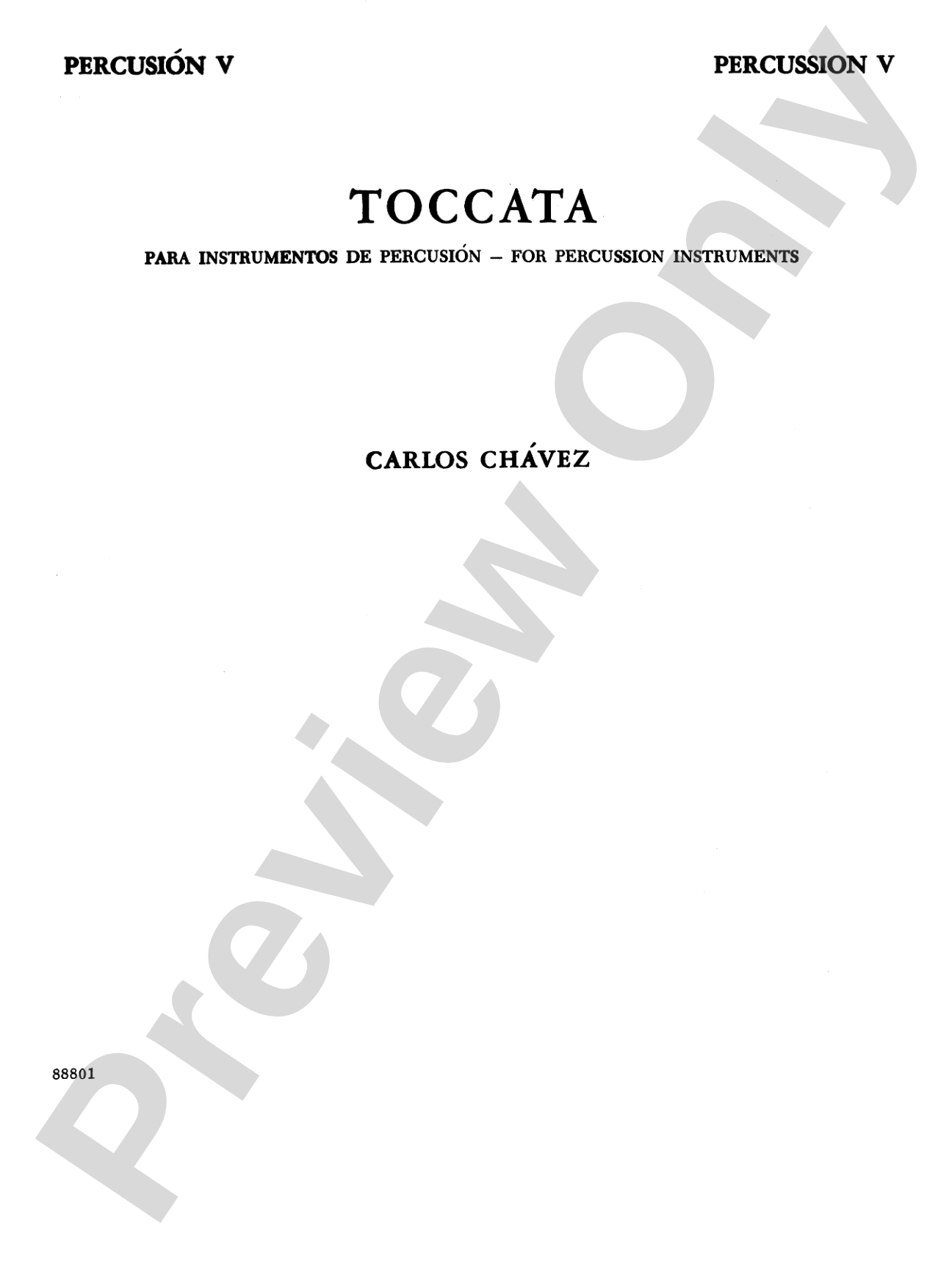 Toccata: 5th Percussion