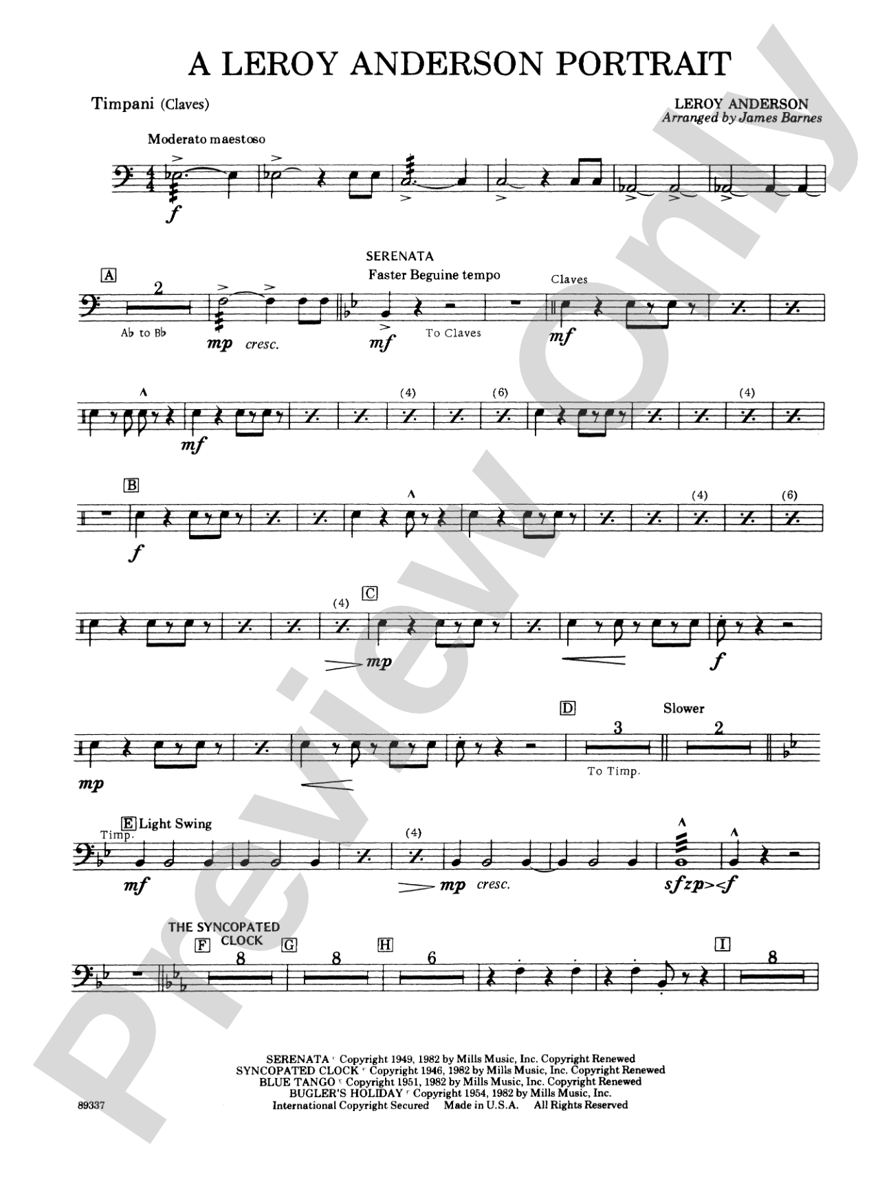 Leroy Anderson Portrait: Timpani