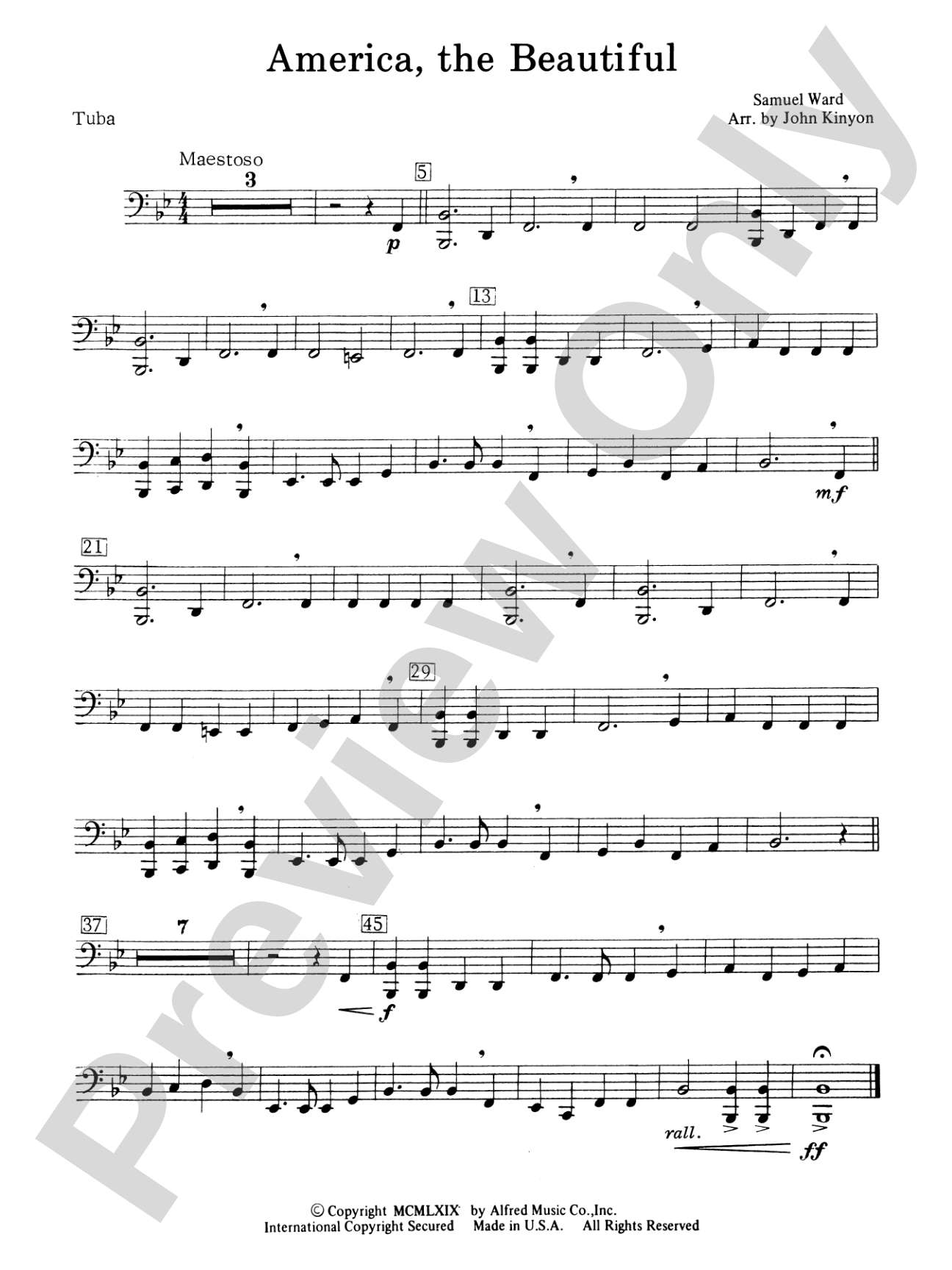 America, the Beautiful: Tuba