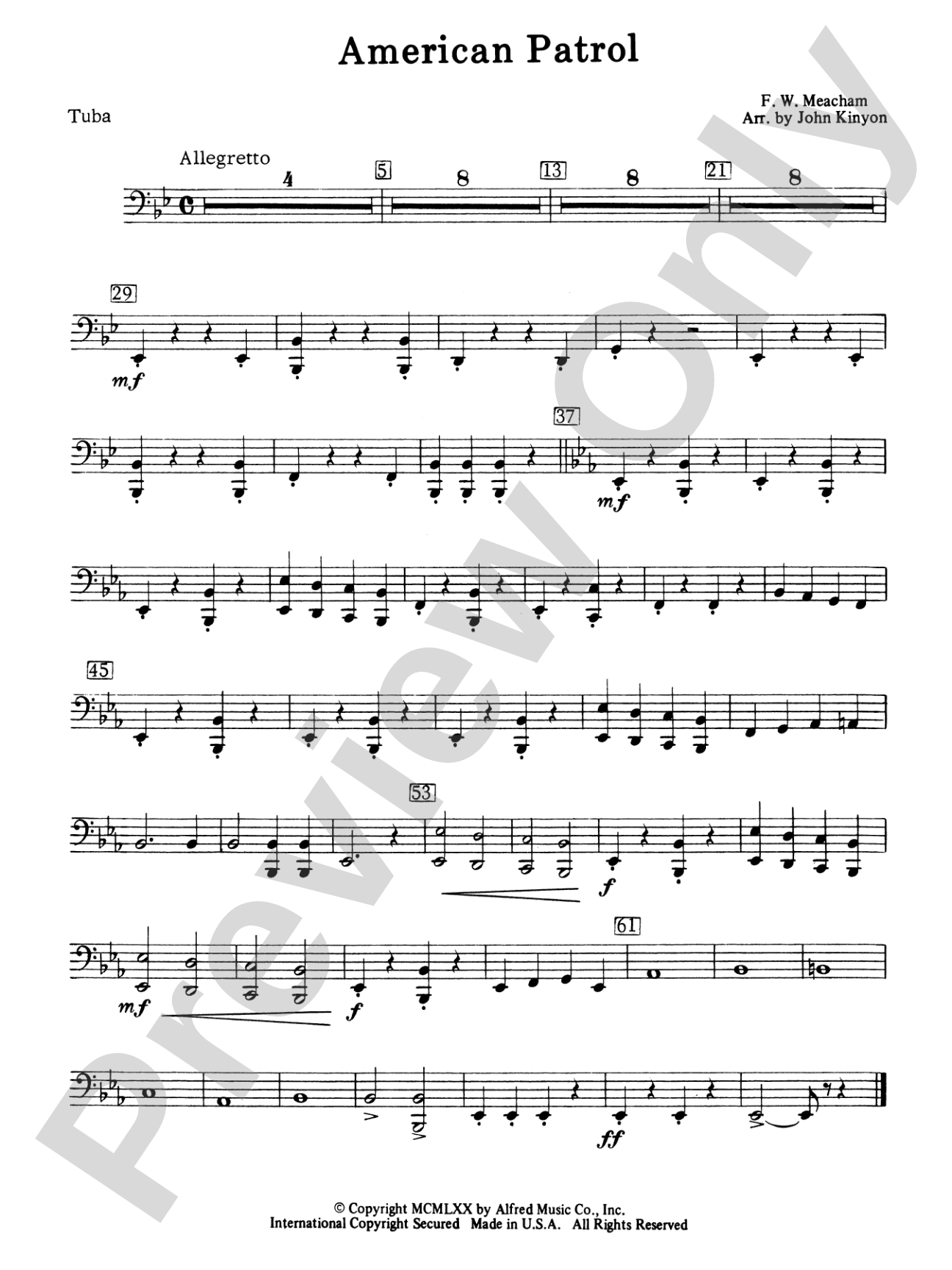 American Patrol: Tuba