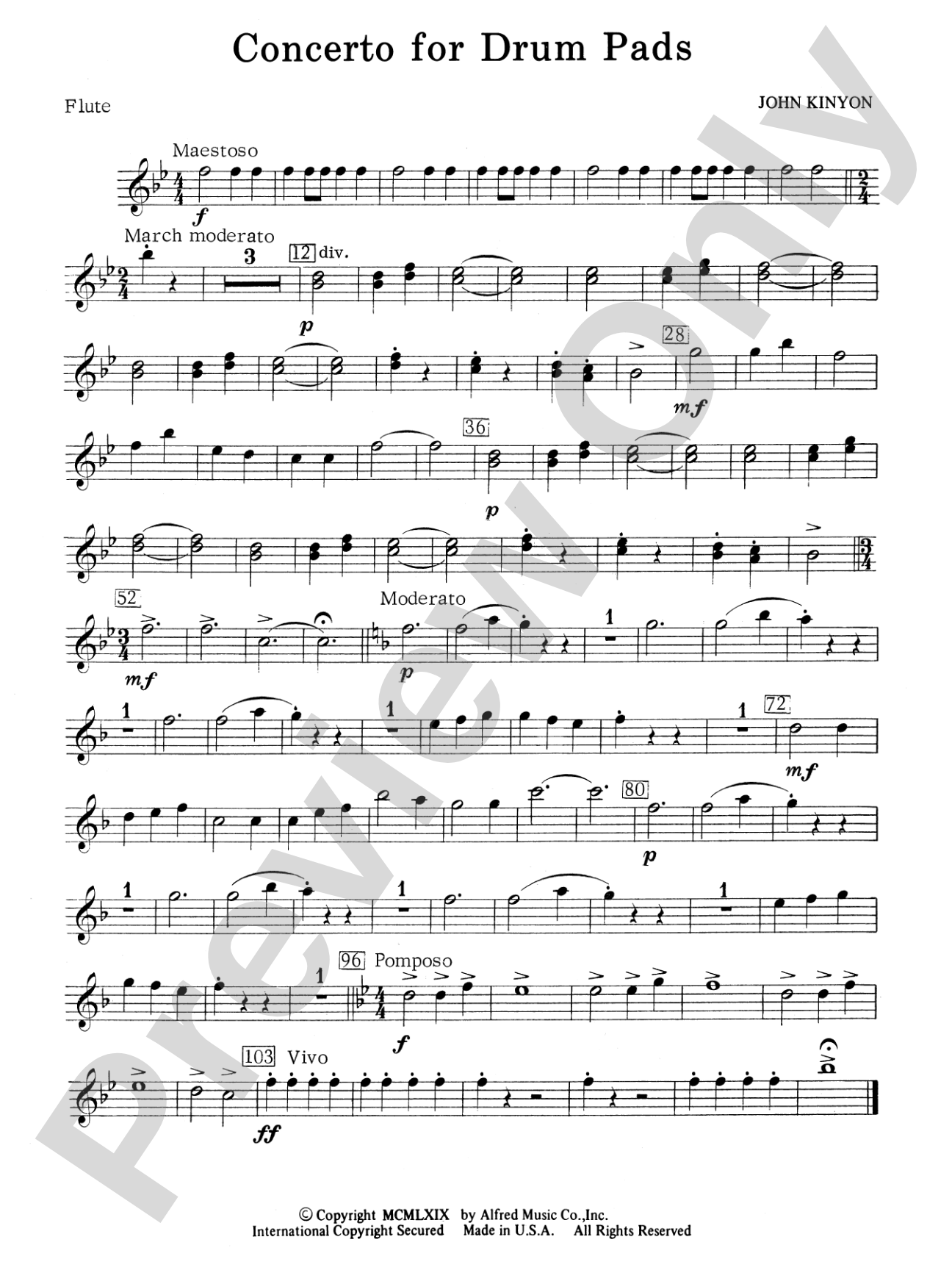 Concerto for Drum Pads: Flute