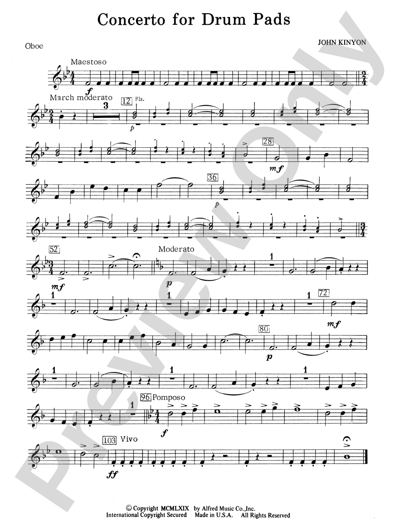 Concerto for Drum Pads: Oboe