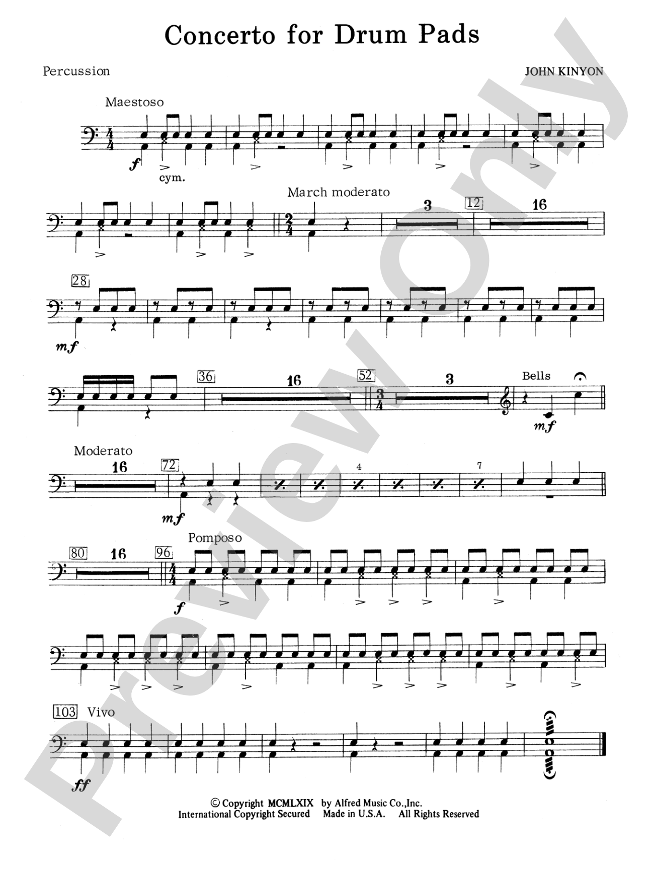 Concerto for Drum Pads: 1st Percussion