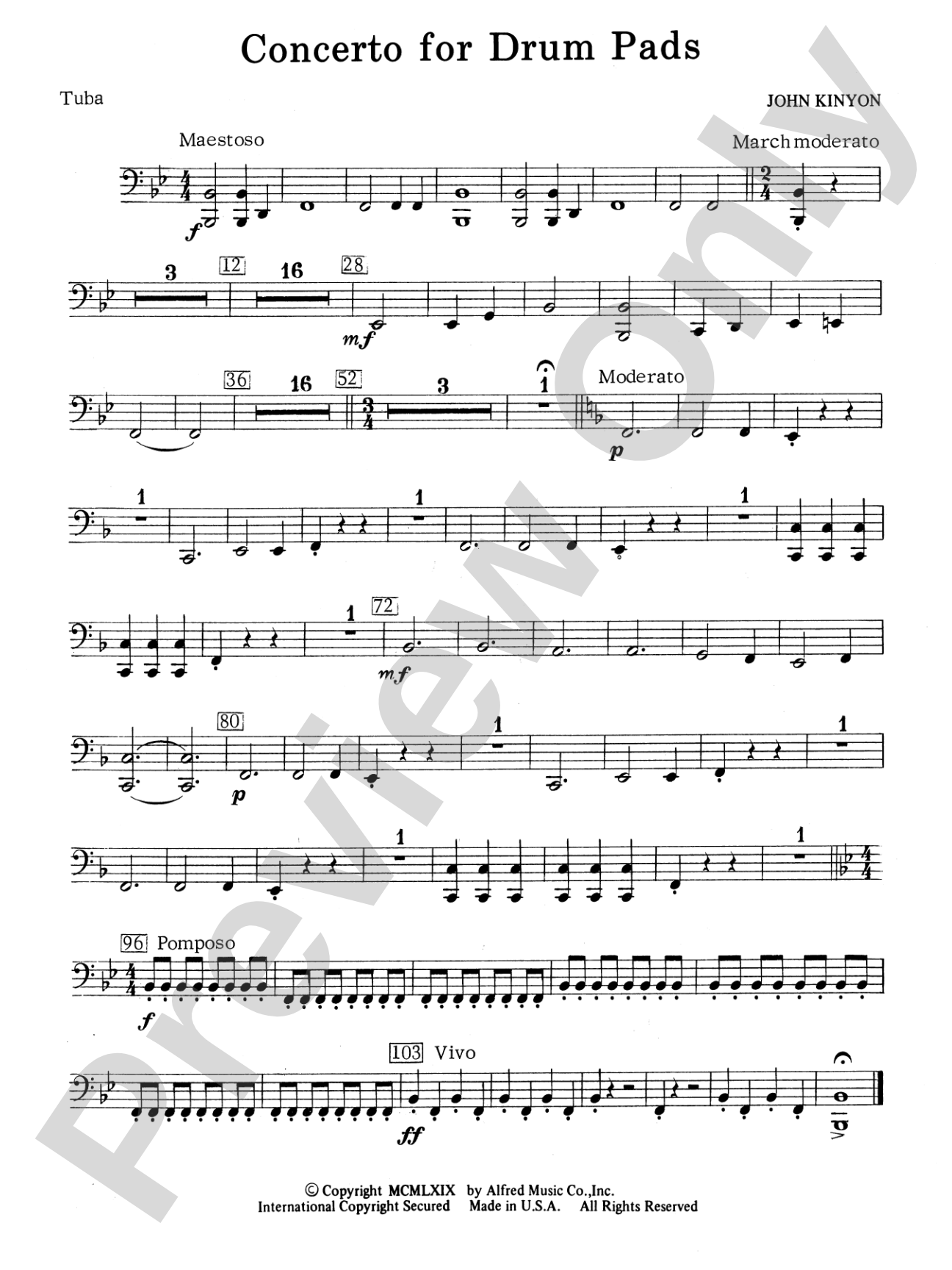 Concerto for Drum Pads: Tuba