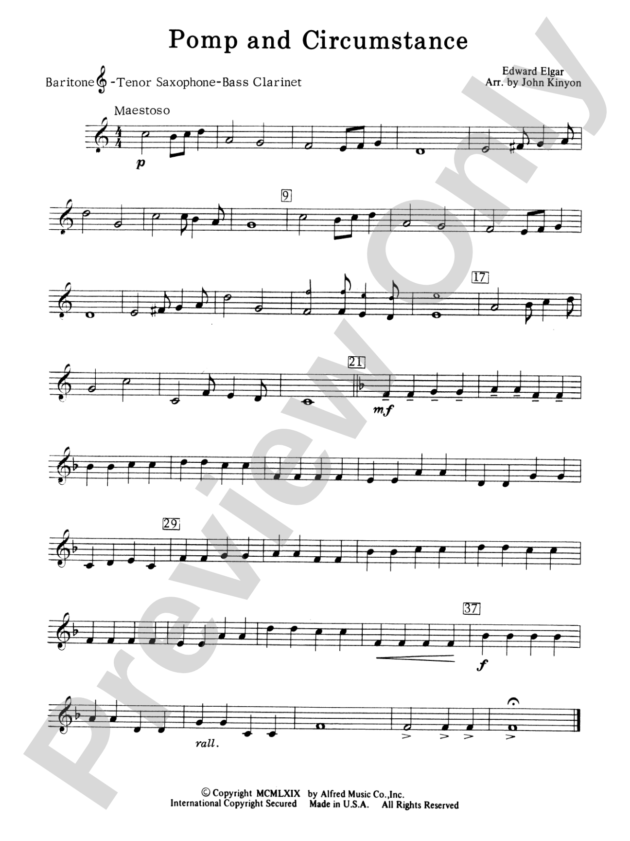 Pomp and Circumstance: Baritone T.C.