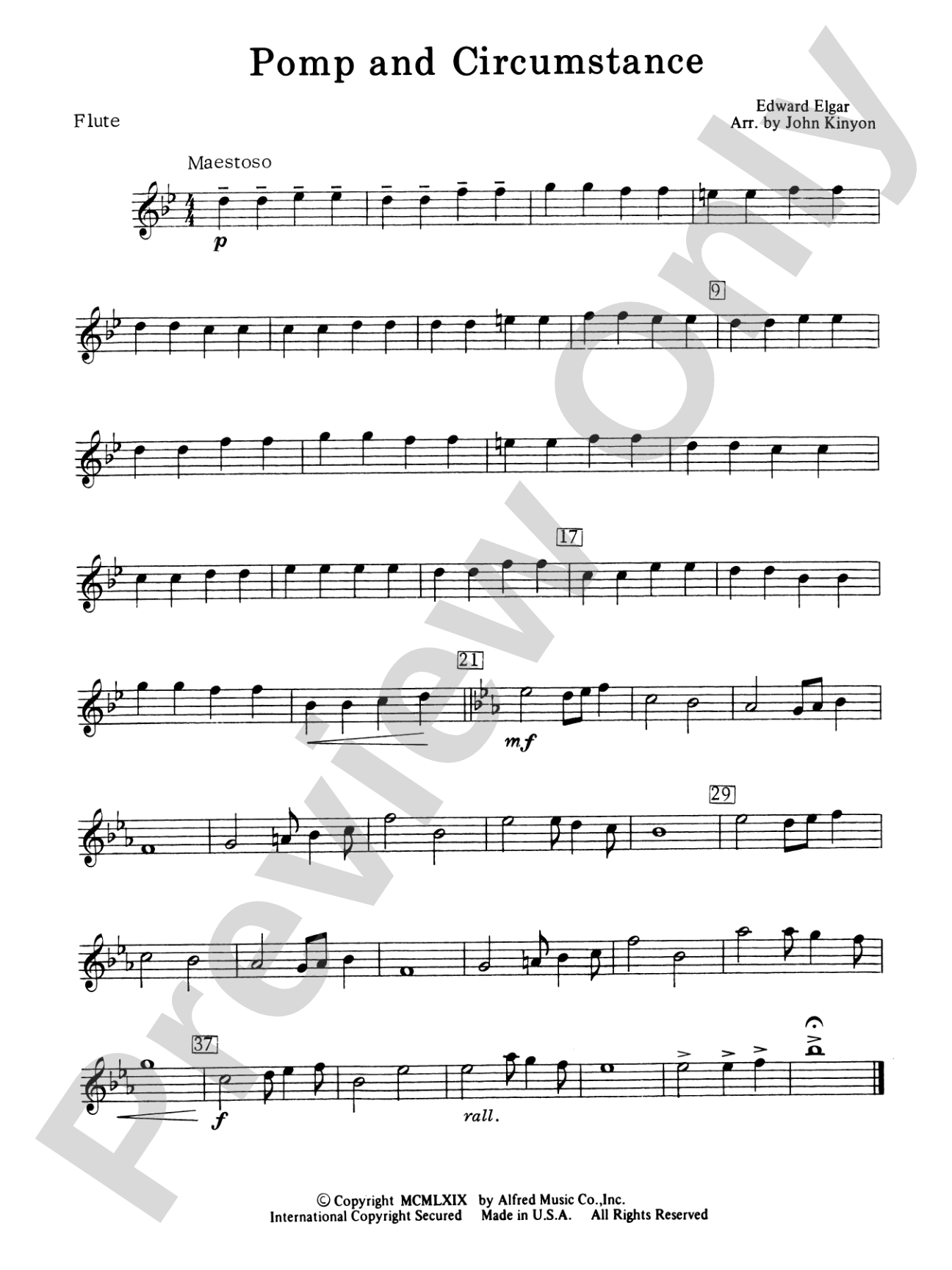 Pomp and Circumstance: Flute