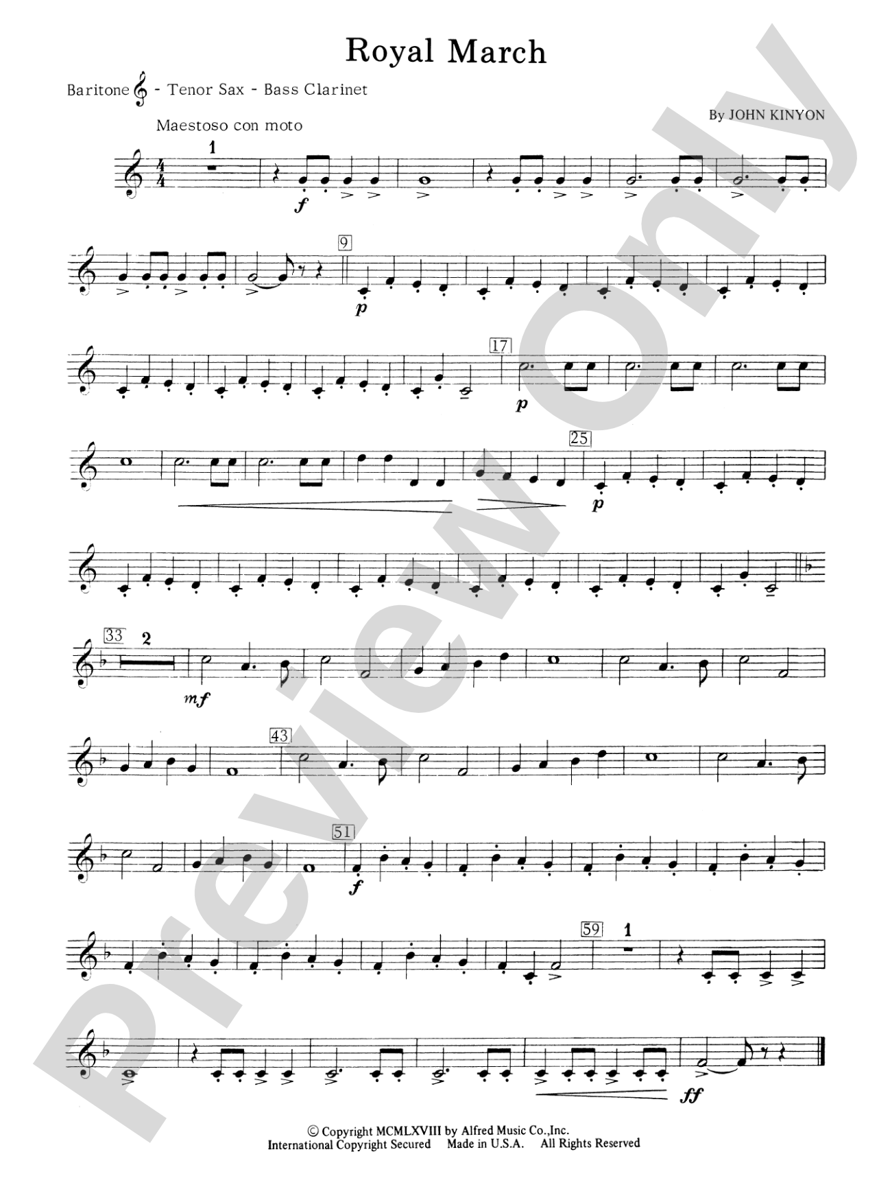 Royal March: Baritone T.C.