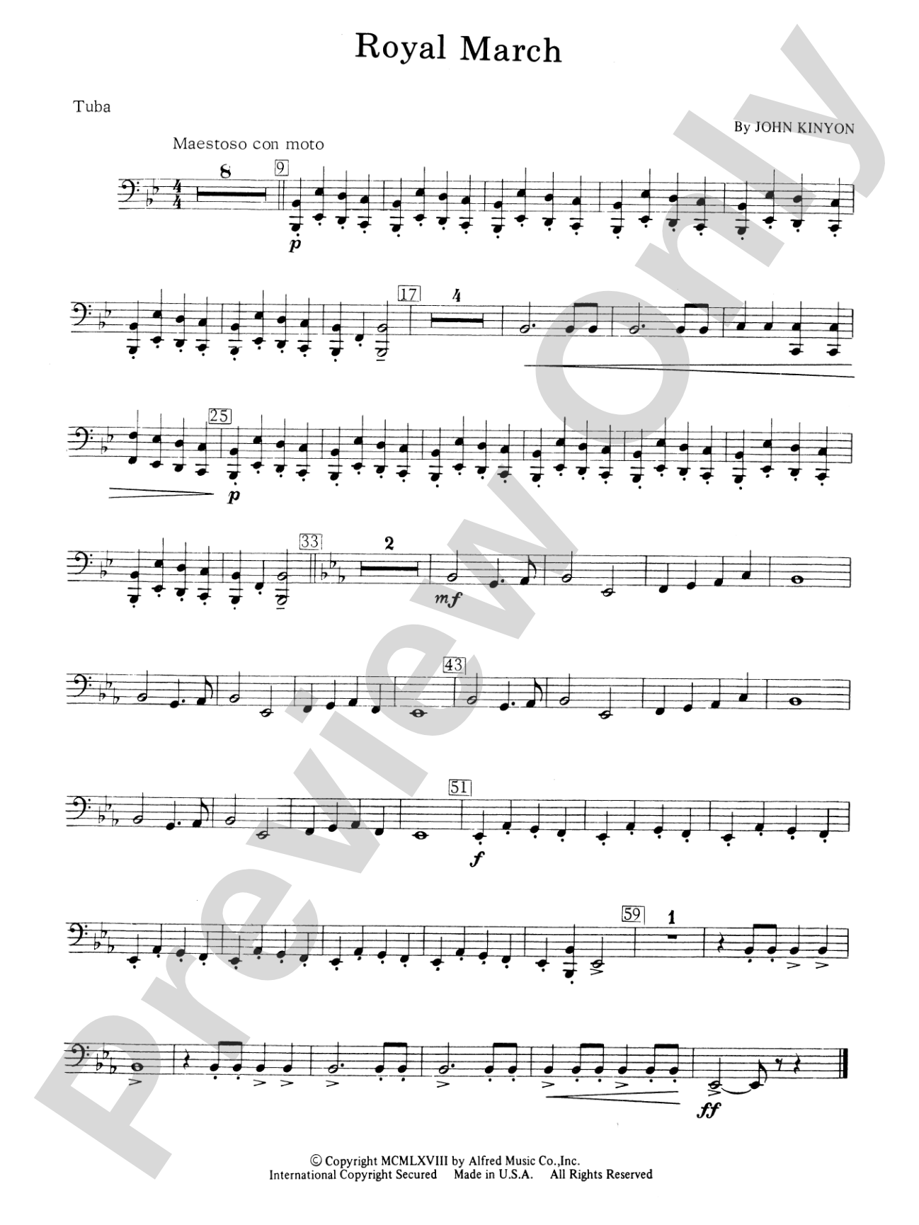 Royal March: Tuba