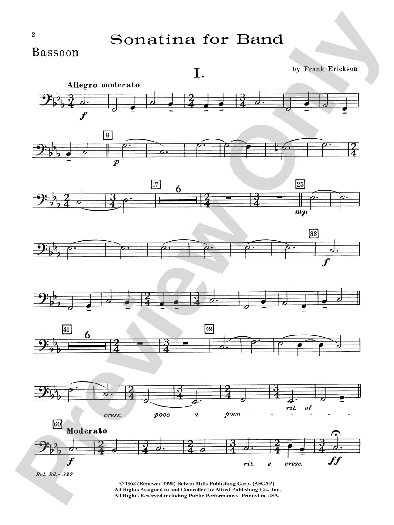 Sonatina for Band: Bassoon