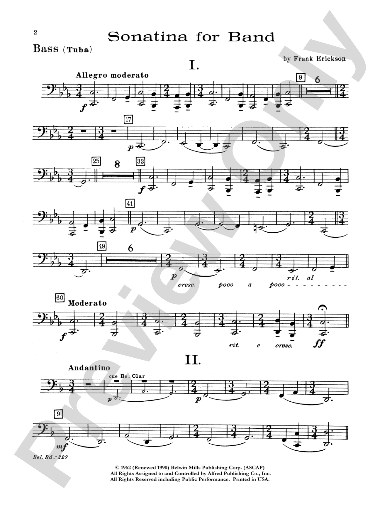 Sonatina for Band: Tuba