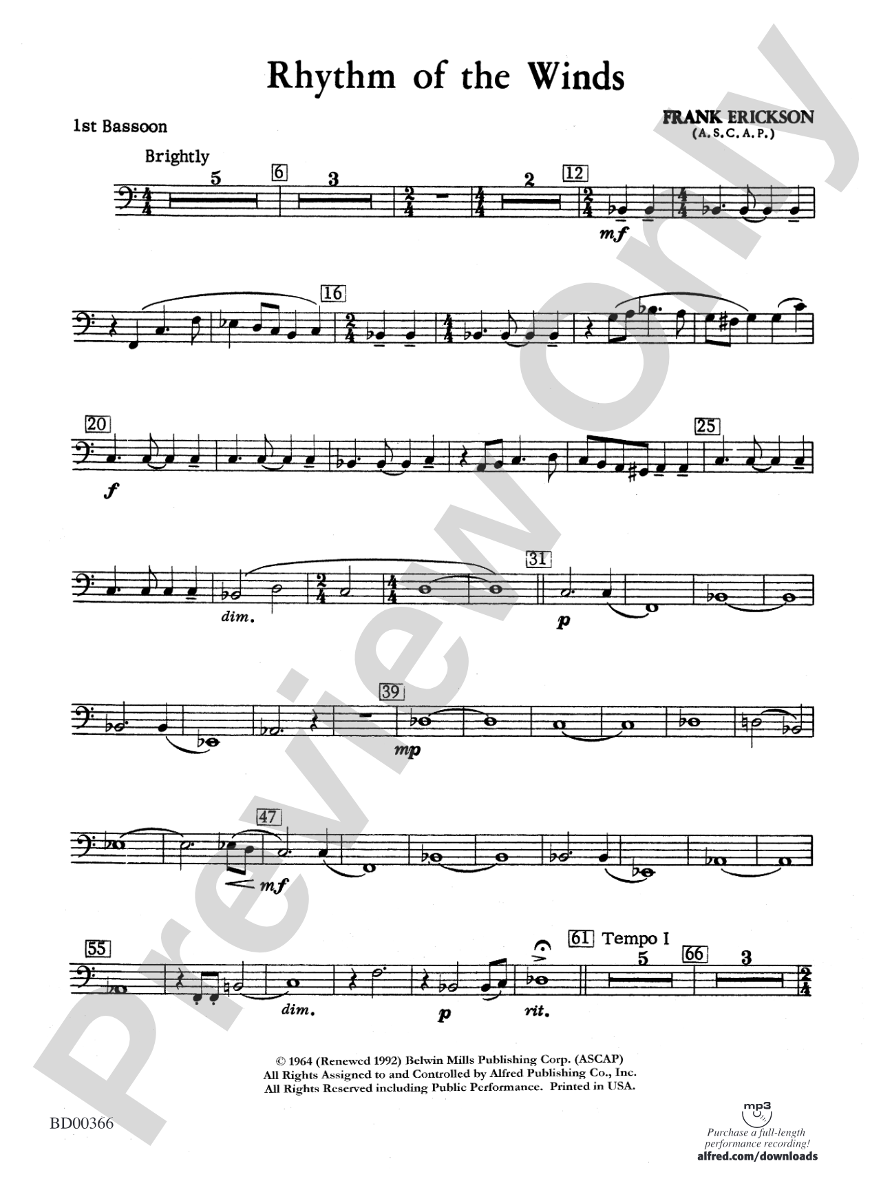 Rhythm of the Winds: Bassoon