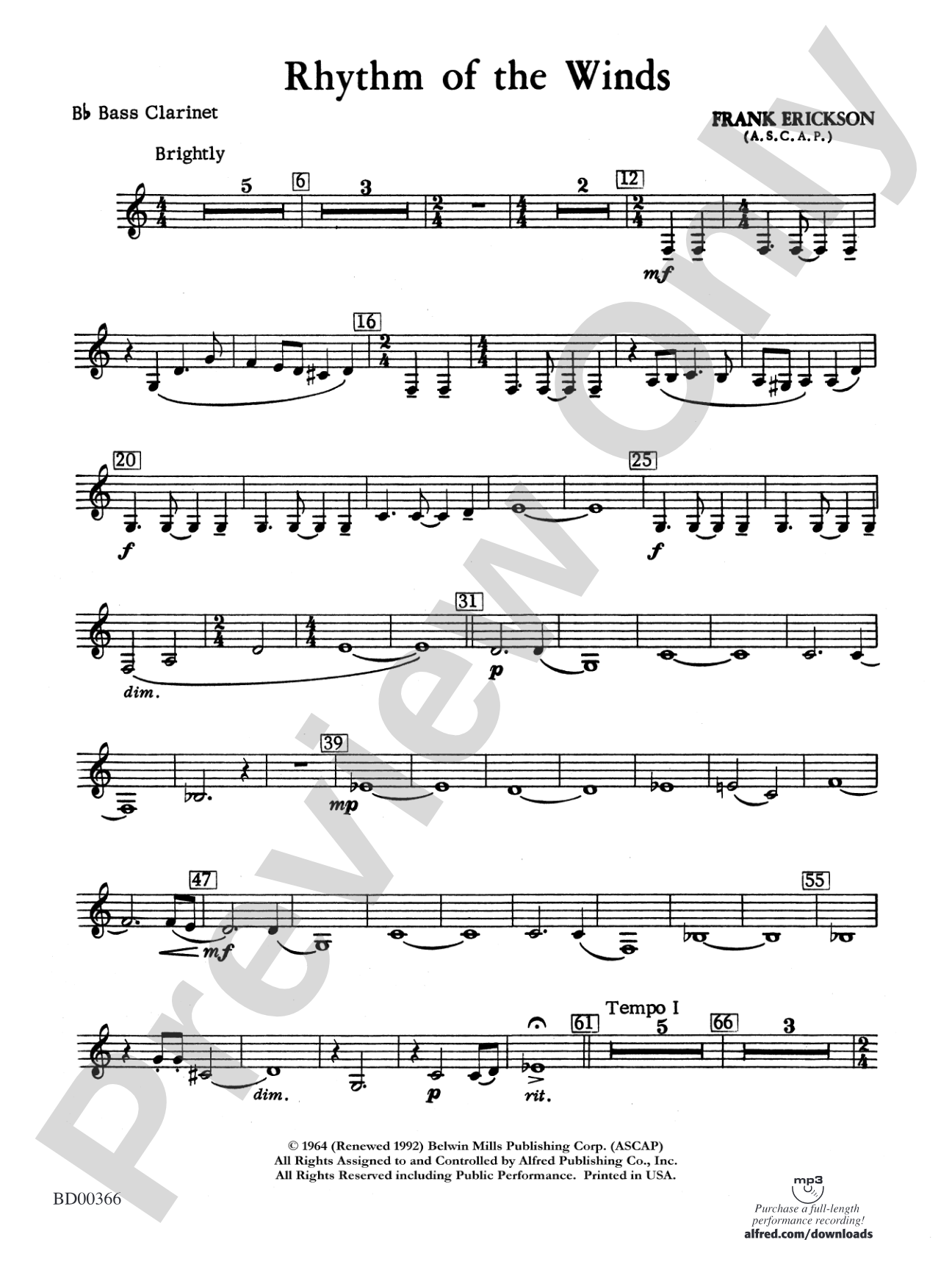 Rhythm of the Winds: B-flat Bass Clarinet