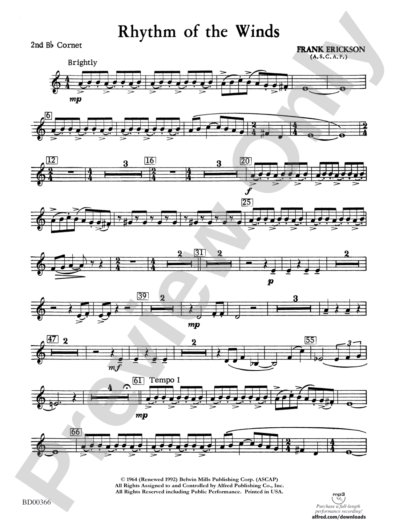 Rhythm of the Winds: 2nd B-flat Cornet