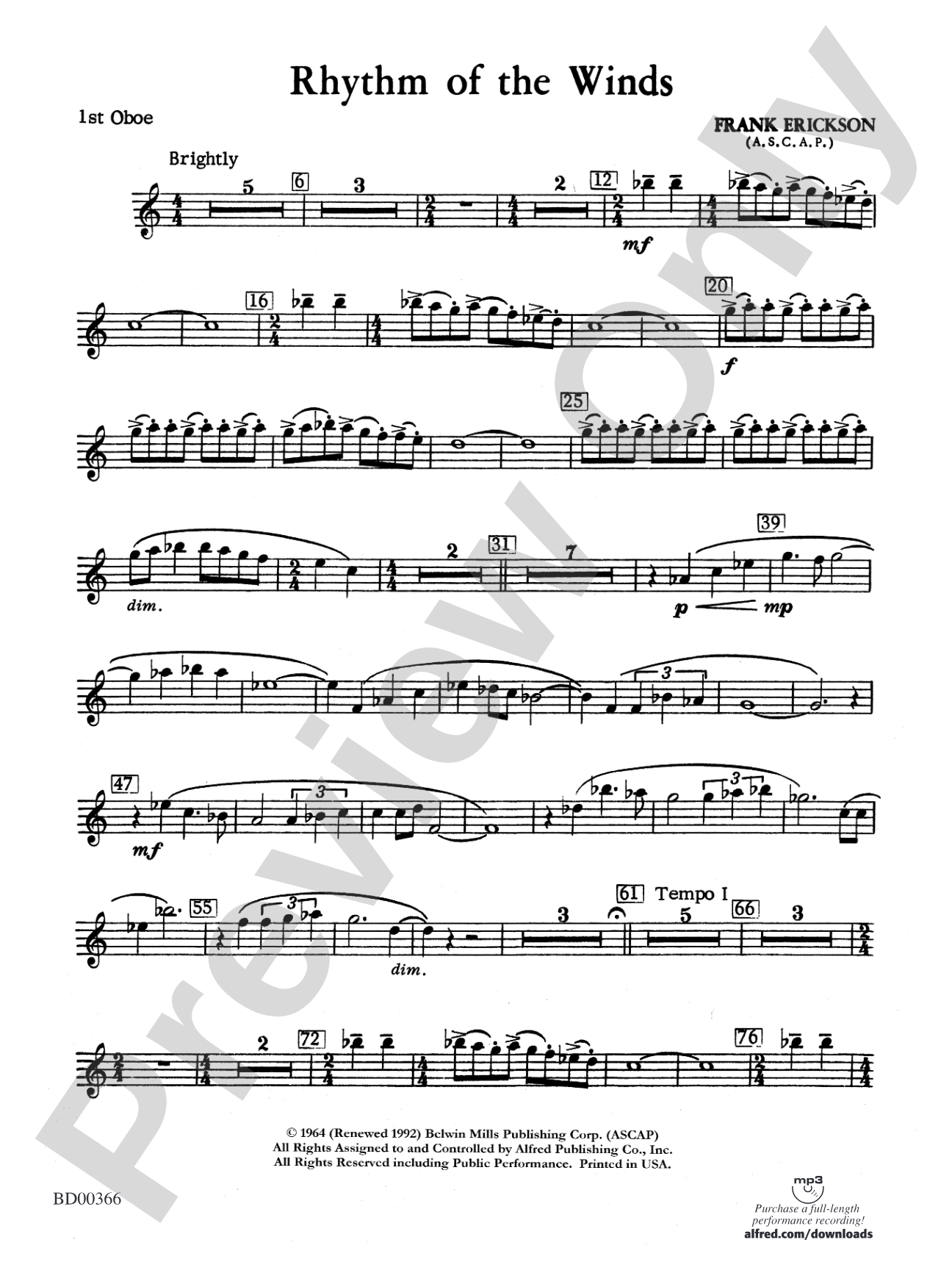 Rhythm of the Winds: Oboe