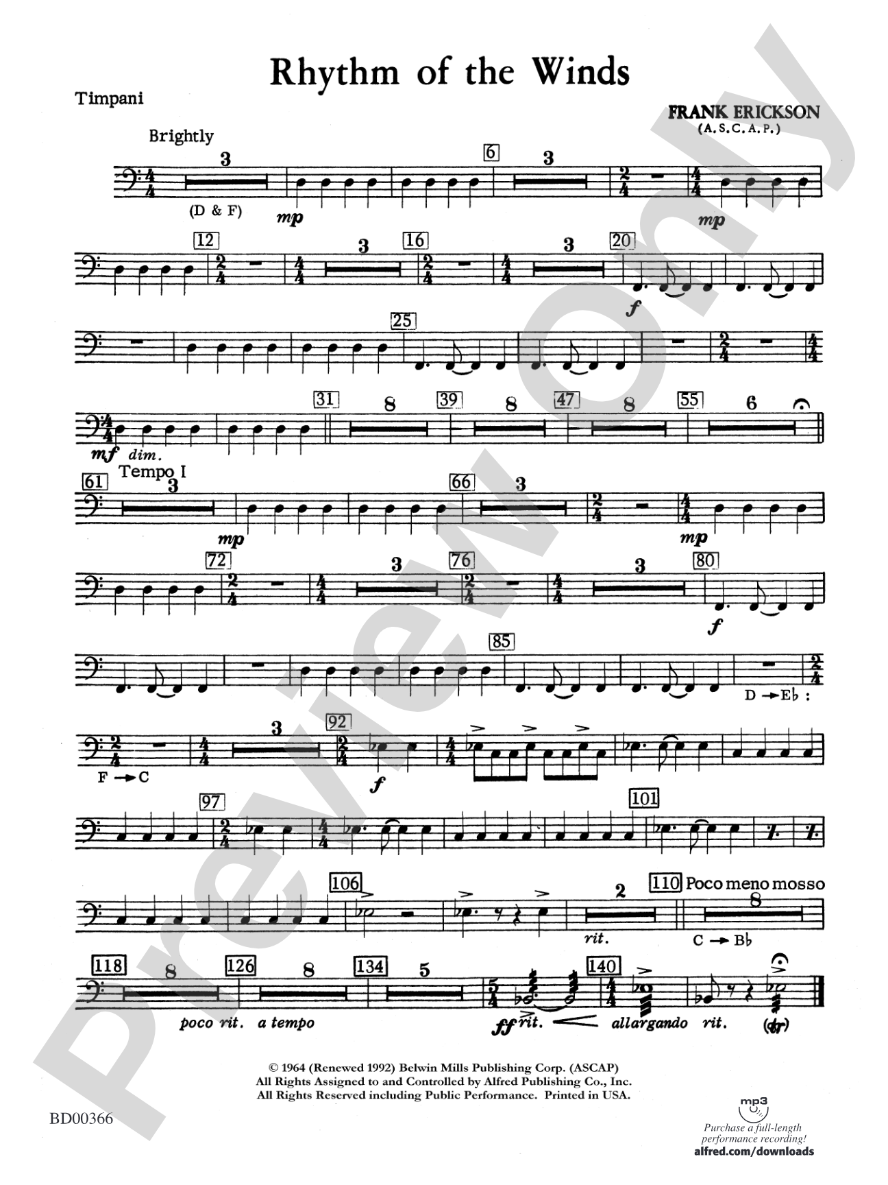 Rhythm of the Winds: Timpani