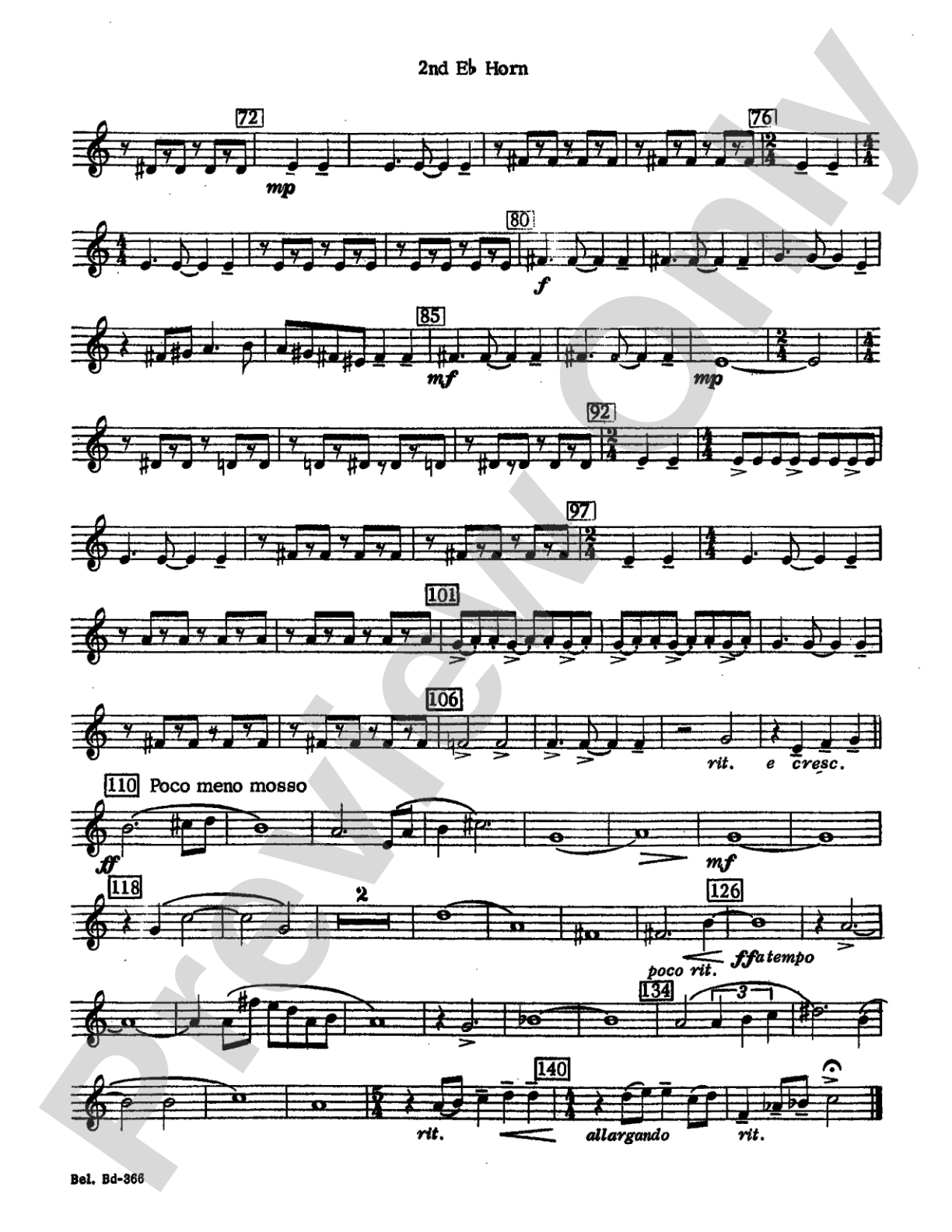 Rhythm of the Winds: (wp) 2nd Horn in E-flat